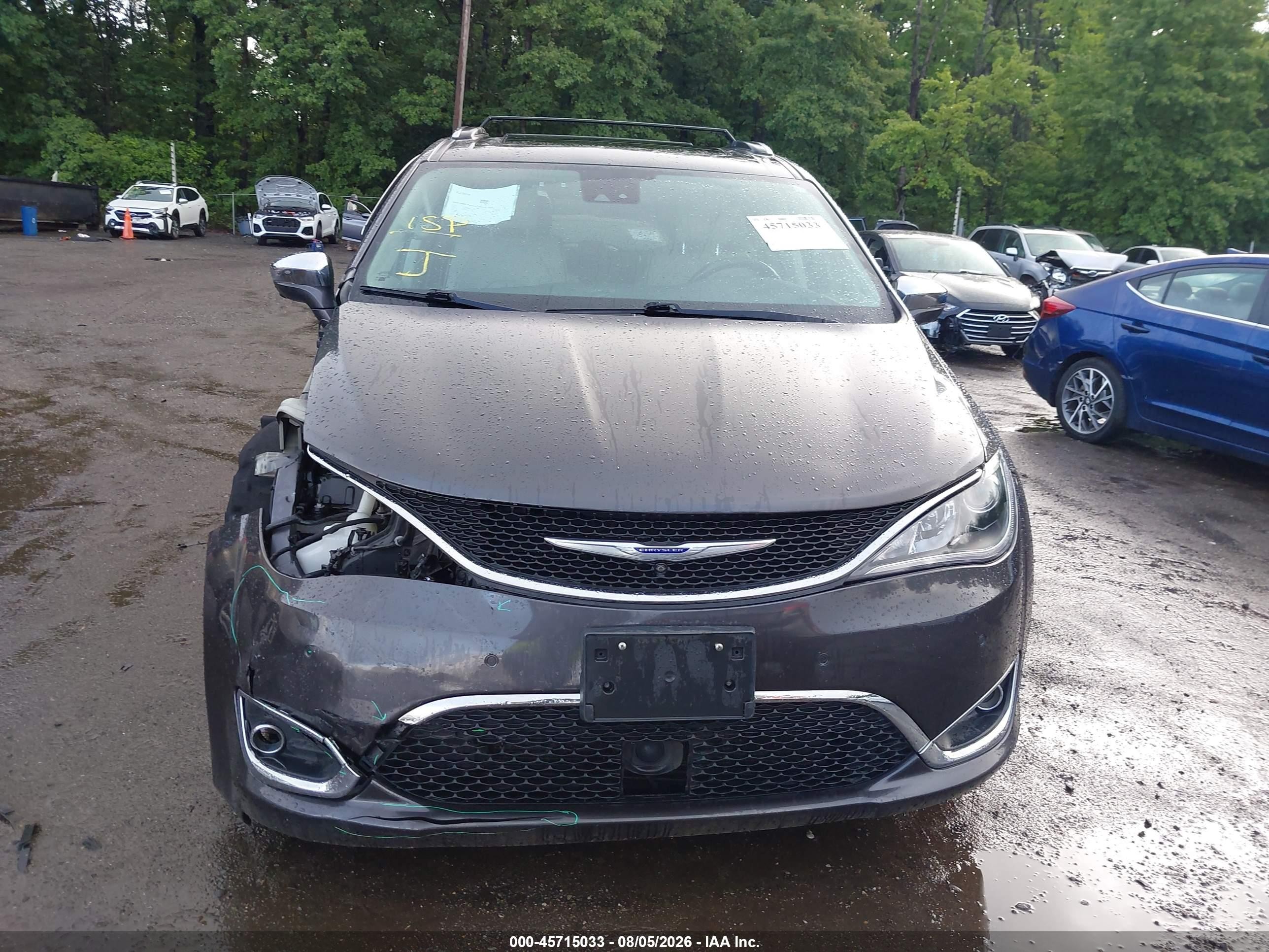 2019 Chrysler Pacifica Limited Gray vin: 2C4RC1GG9KR597651