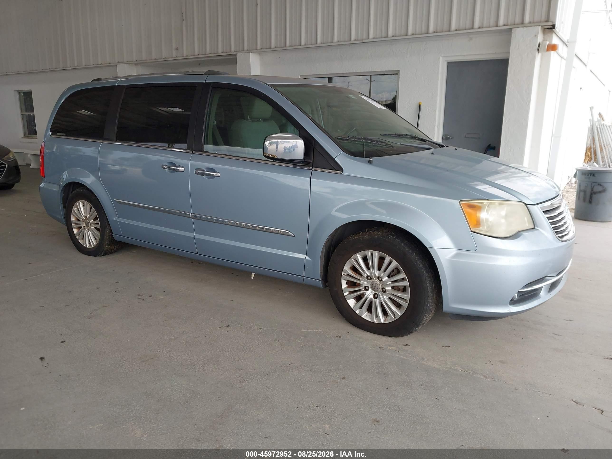 2012 Chrysler Town & Country Limited Синий vin: 2C4RC1GGXCR327720