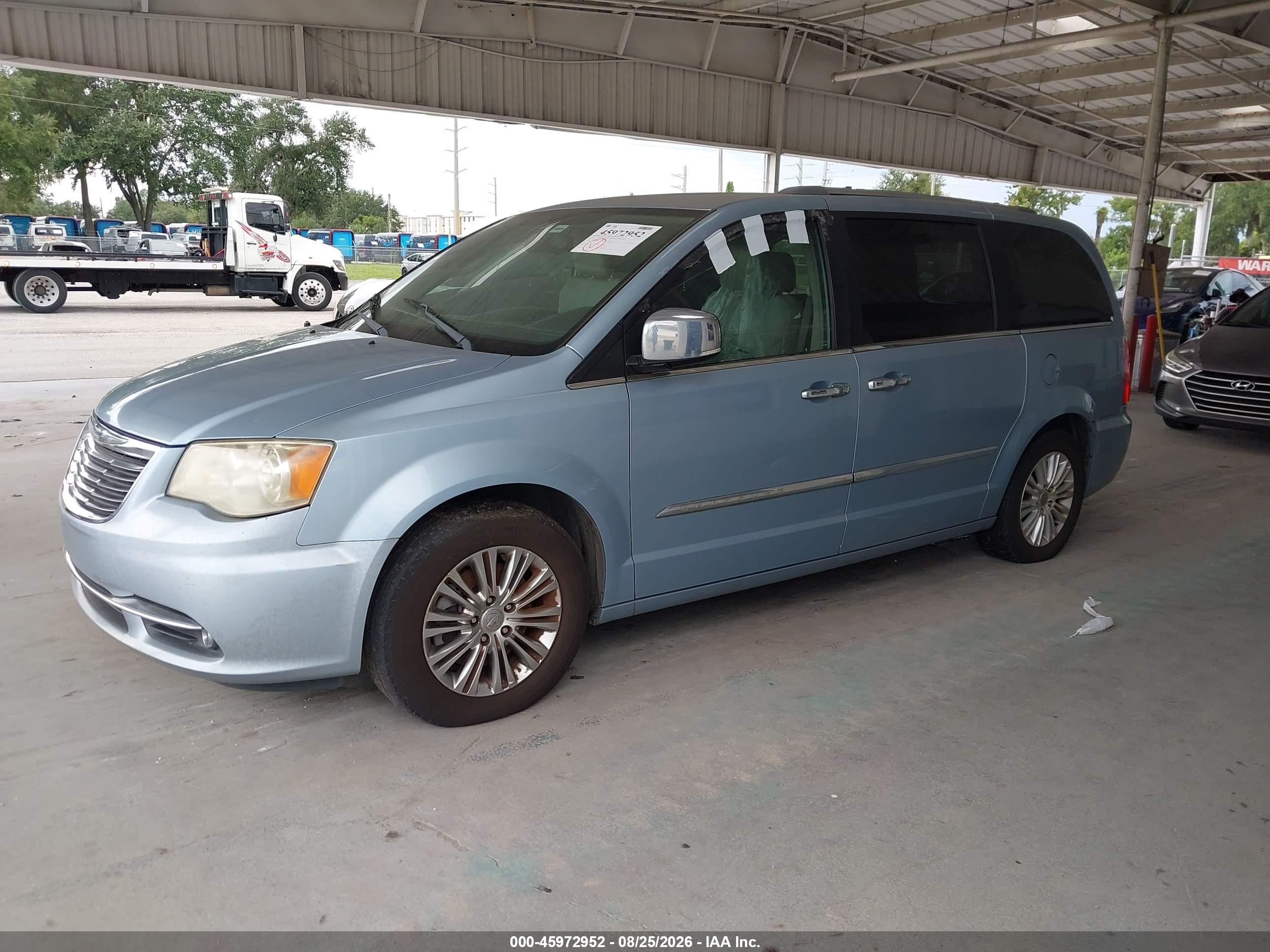2012 Chrysler Town & Country Limited Blue vin: 2C4RC1GGXCR327720