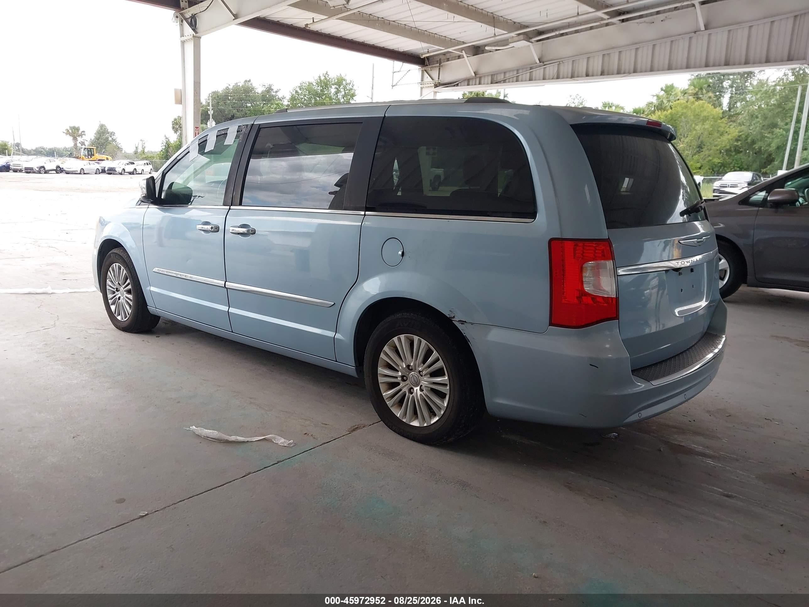 2012 Chrysler Town & Country Limited Blue vin: 2C4RC1GGXCR327720