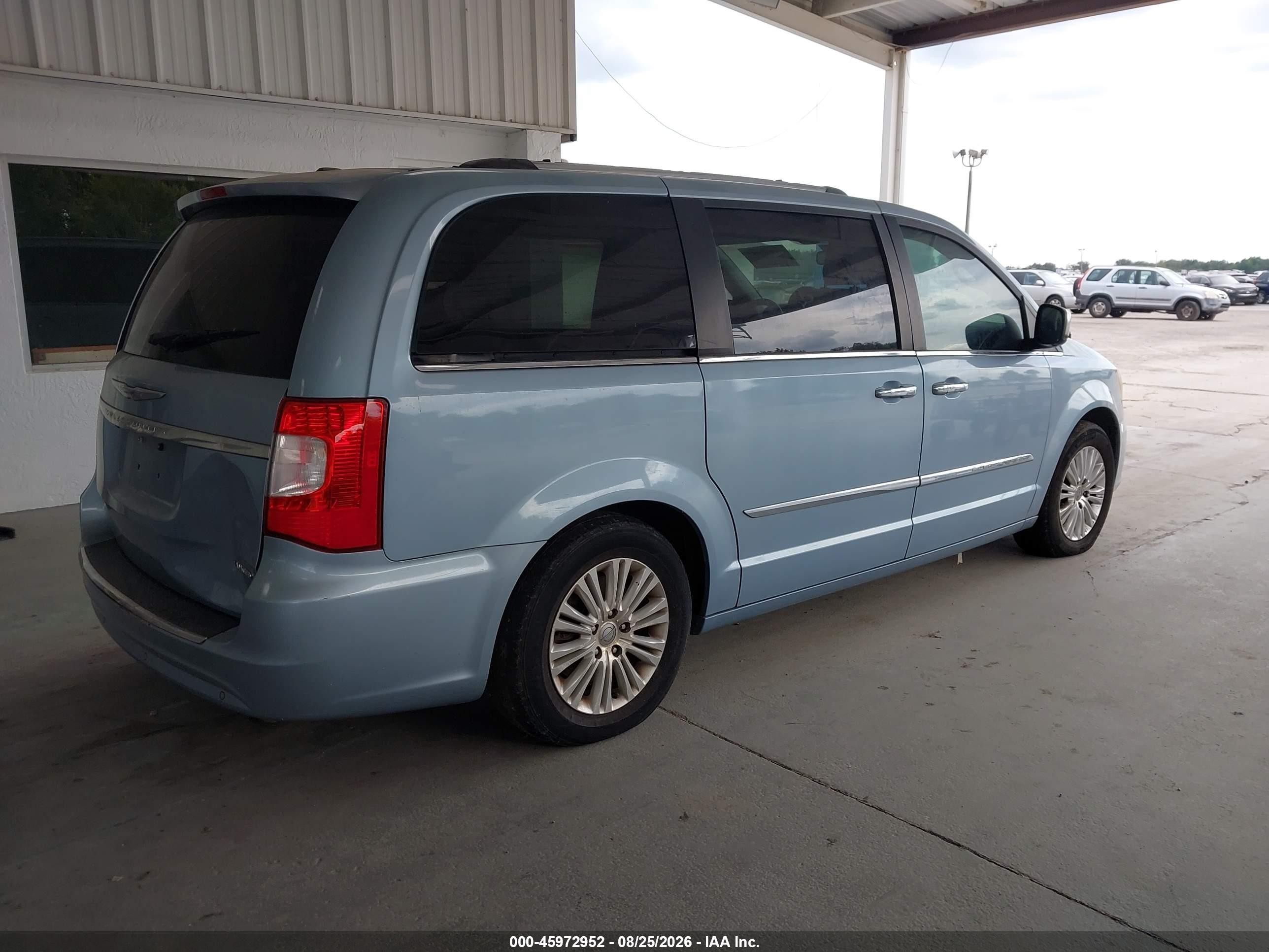 2012 Chrysler Town & Country Limited Blue vin: 2C4RC1GGXCR327720