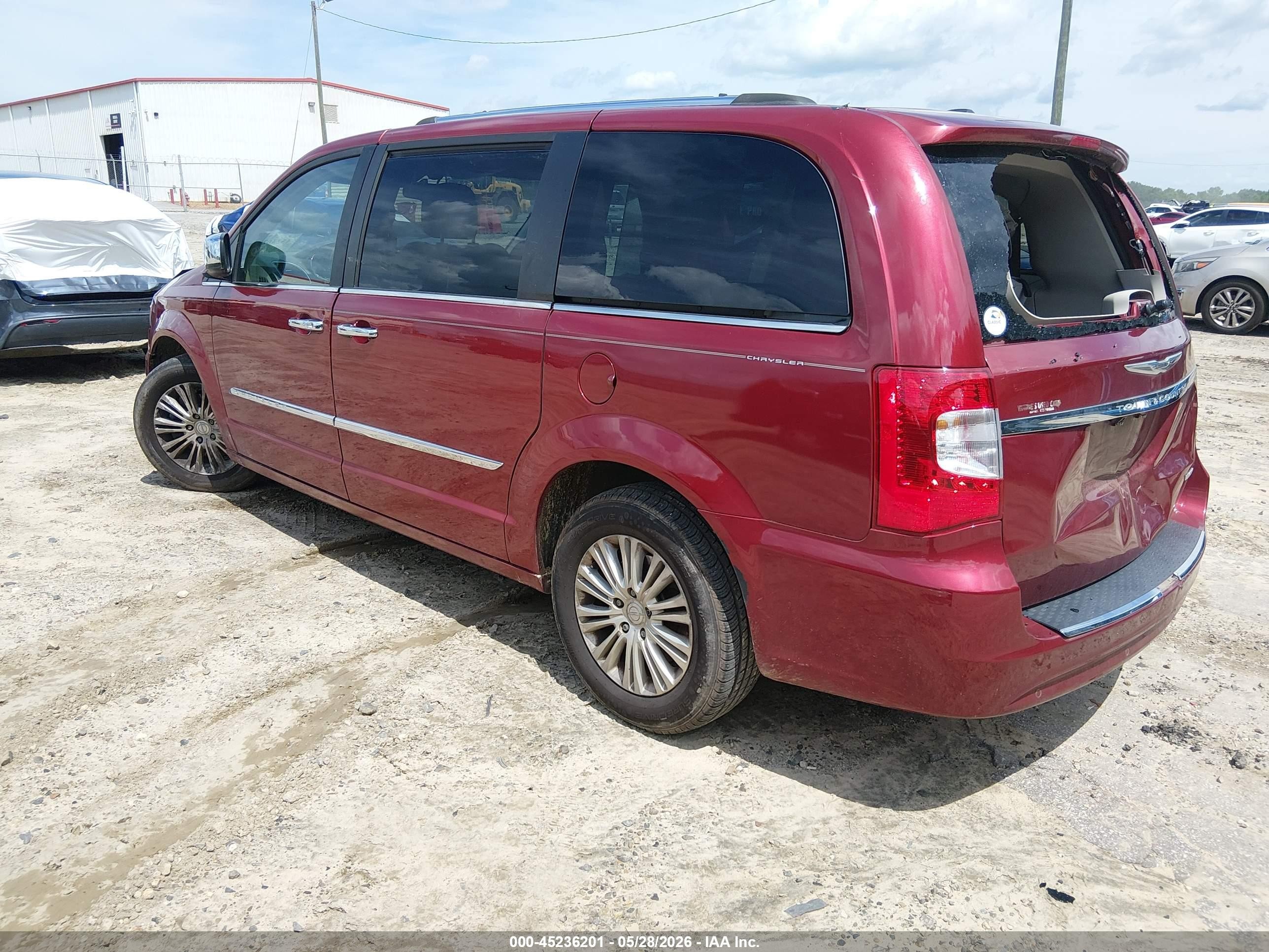 2013 Chrysler Town & Country Limited Красный vin: 2C4RC1GGXDR569277