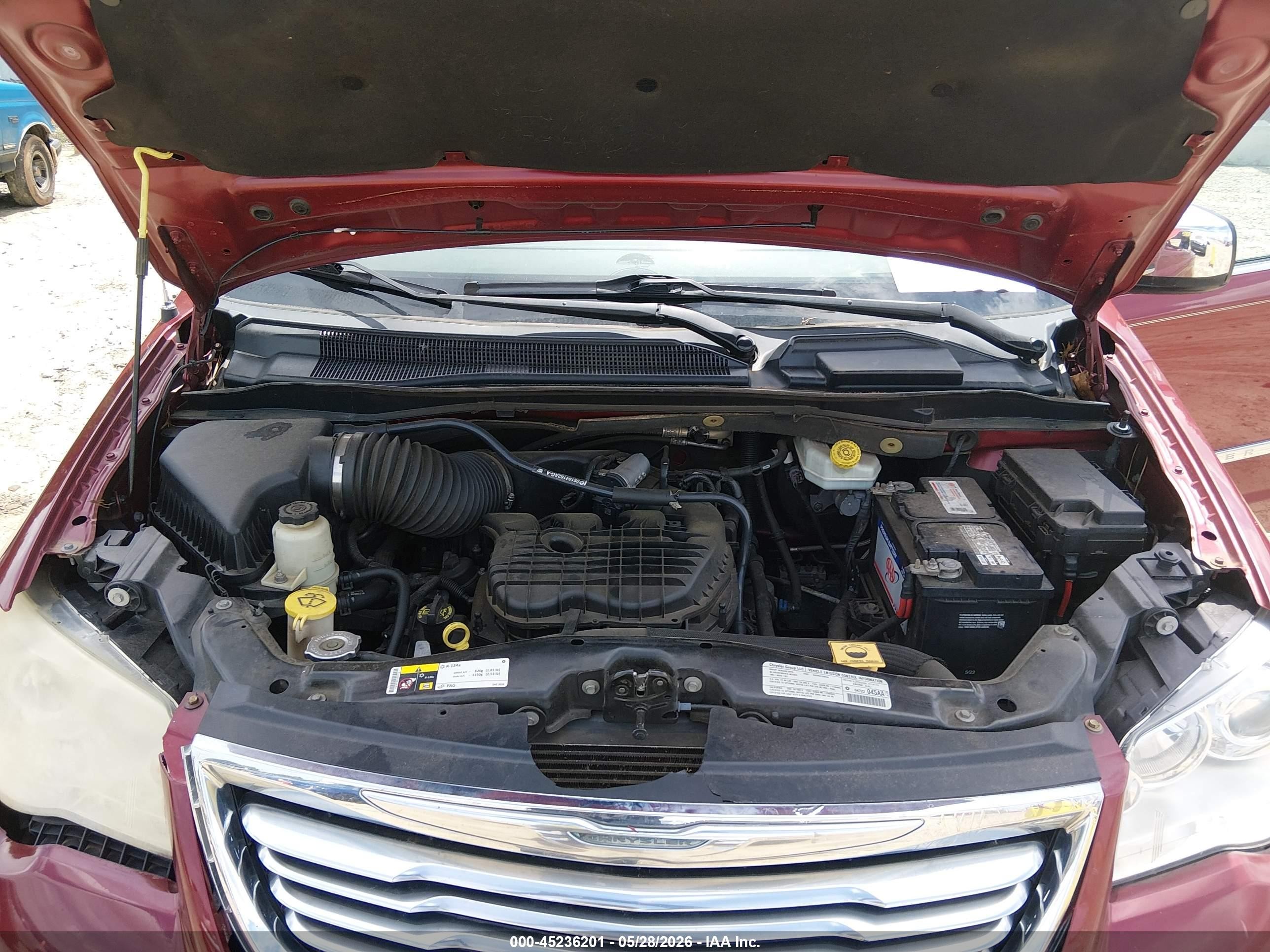 2013 Chrysler Town & Country Limited Красный vin: 2C4RC1GGXDR569277