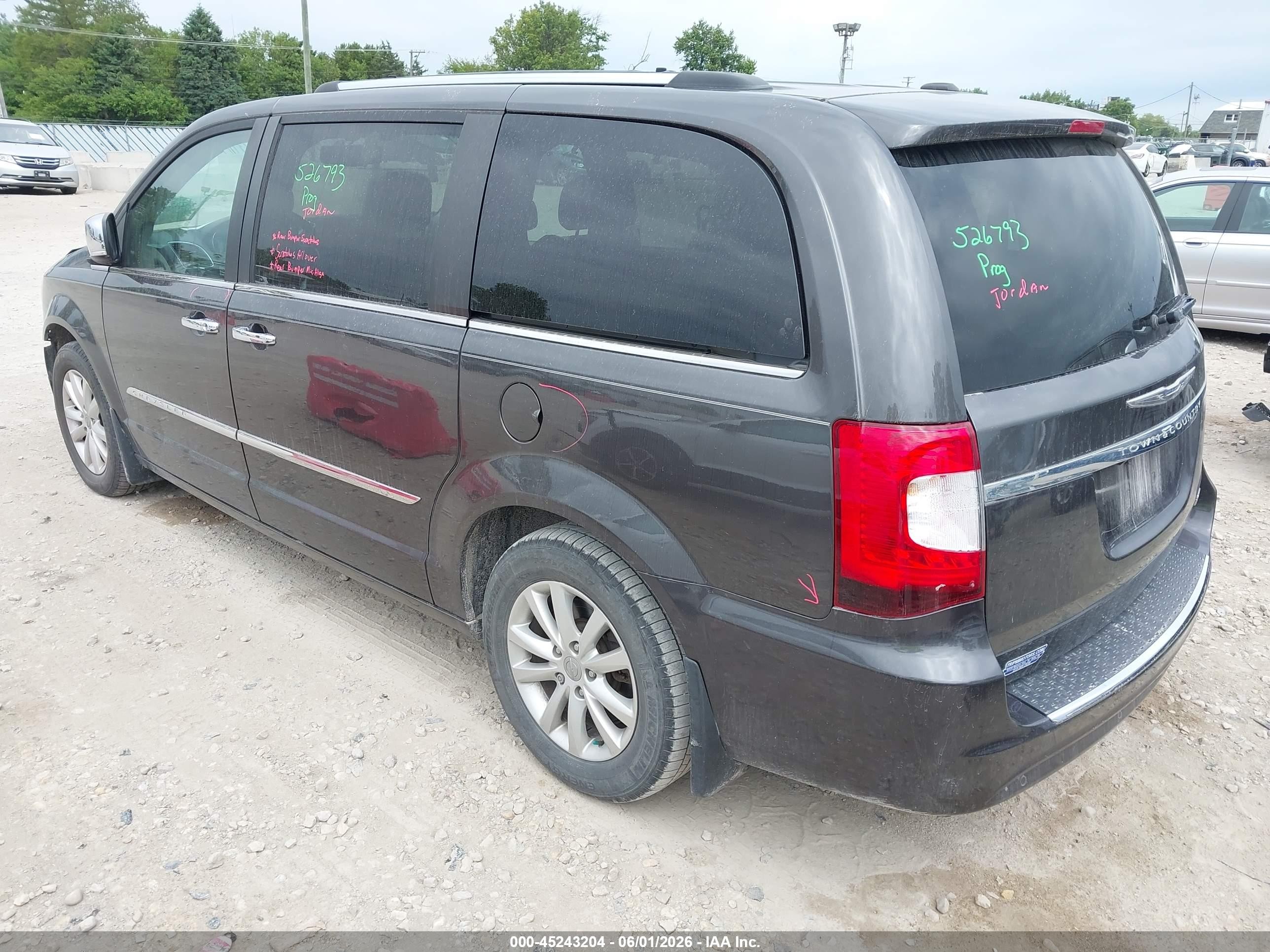 2015 Chrysler Town & Country Limited Platinum Gray vin: 2C4RC1GGXFR655868