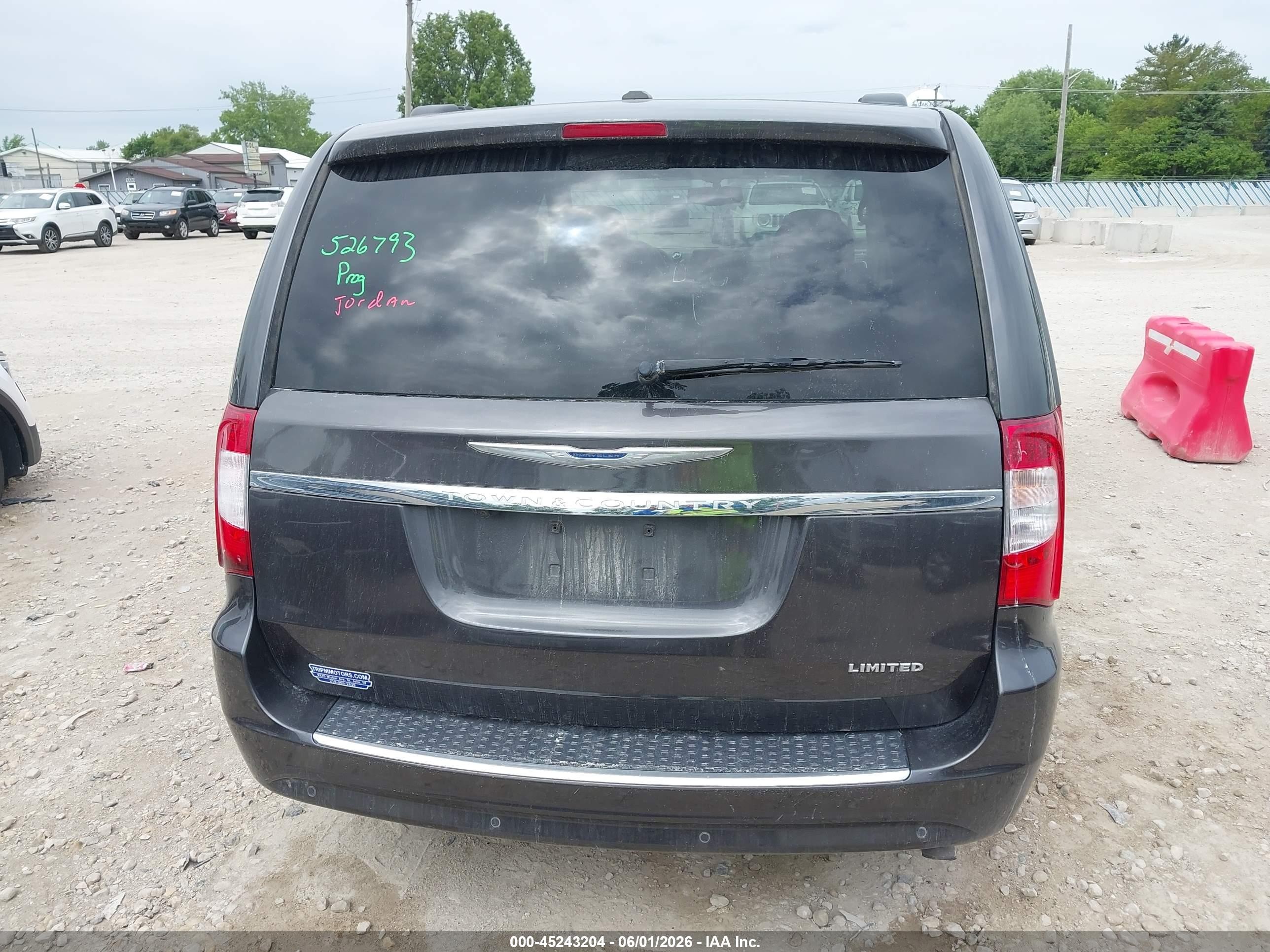 2015 Chrysler Town & Country Limited Platinum Gray vin: 2C4RC1GGXFR655868