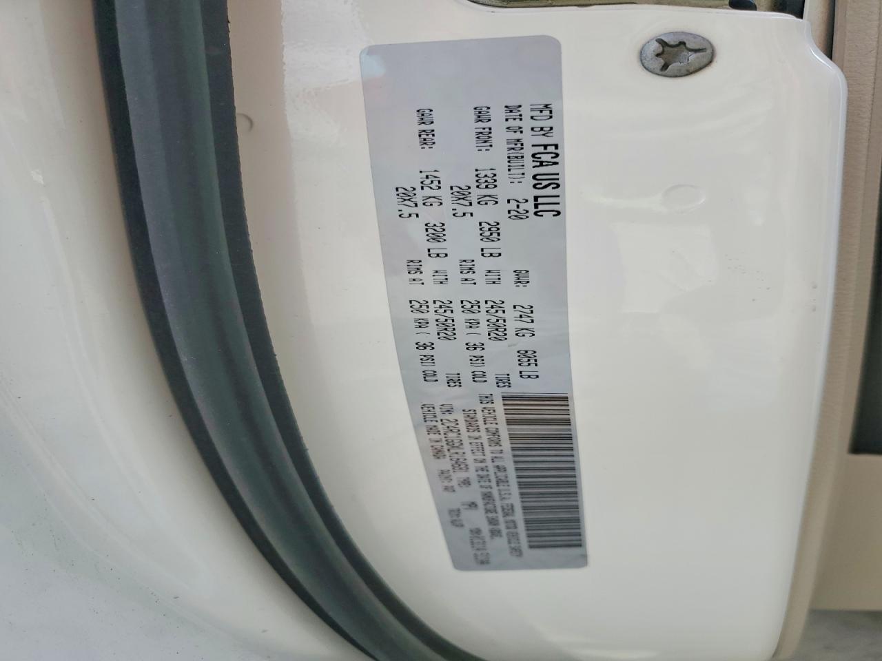 2020 Chrysler Pacifica Limited White vin: 2C4RC1GGXLR164681