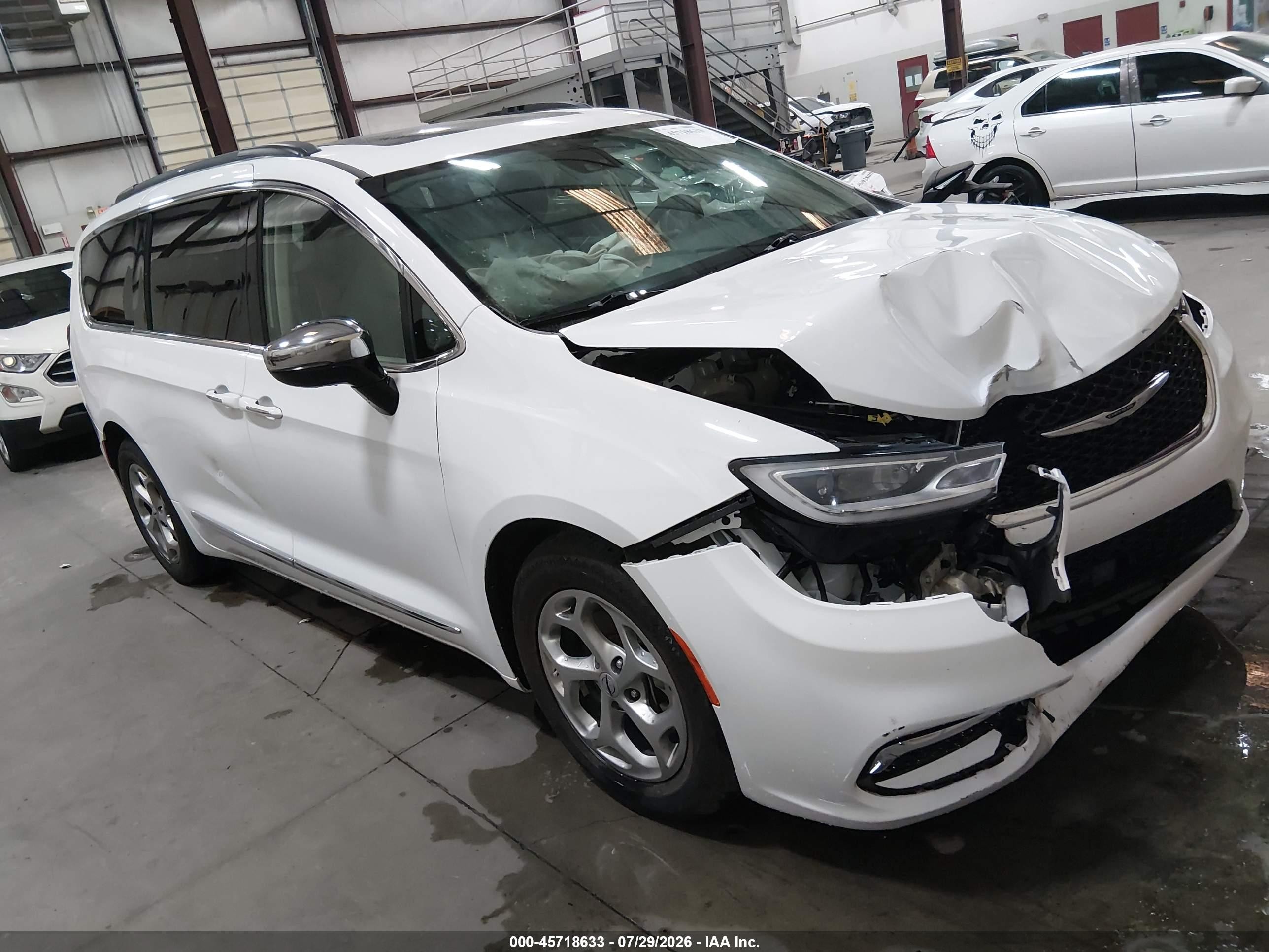 2023 Chrysler Pacifica Limited Белый vin: 2C4RC1GGXPR515806