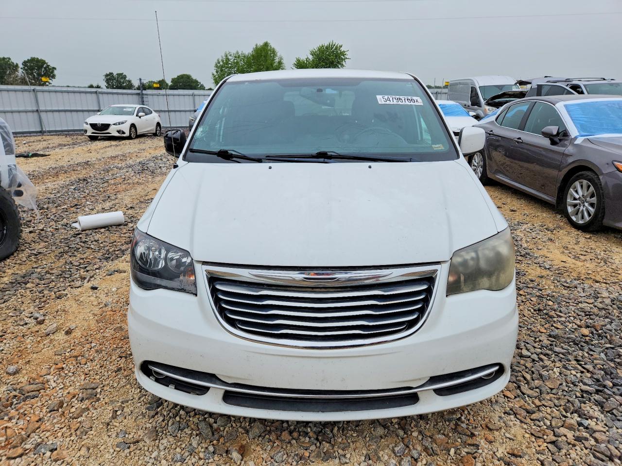 2014 Chrysler Town & Country S White vin: 2C4RC1HG0ER307235