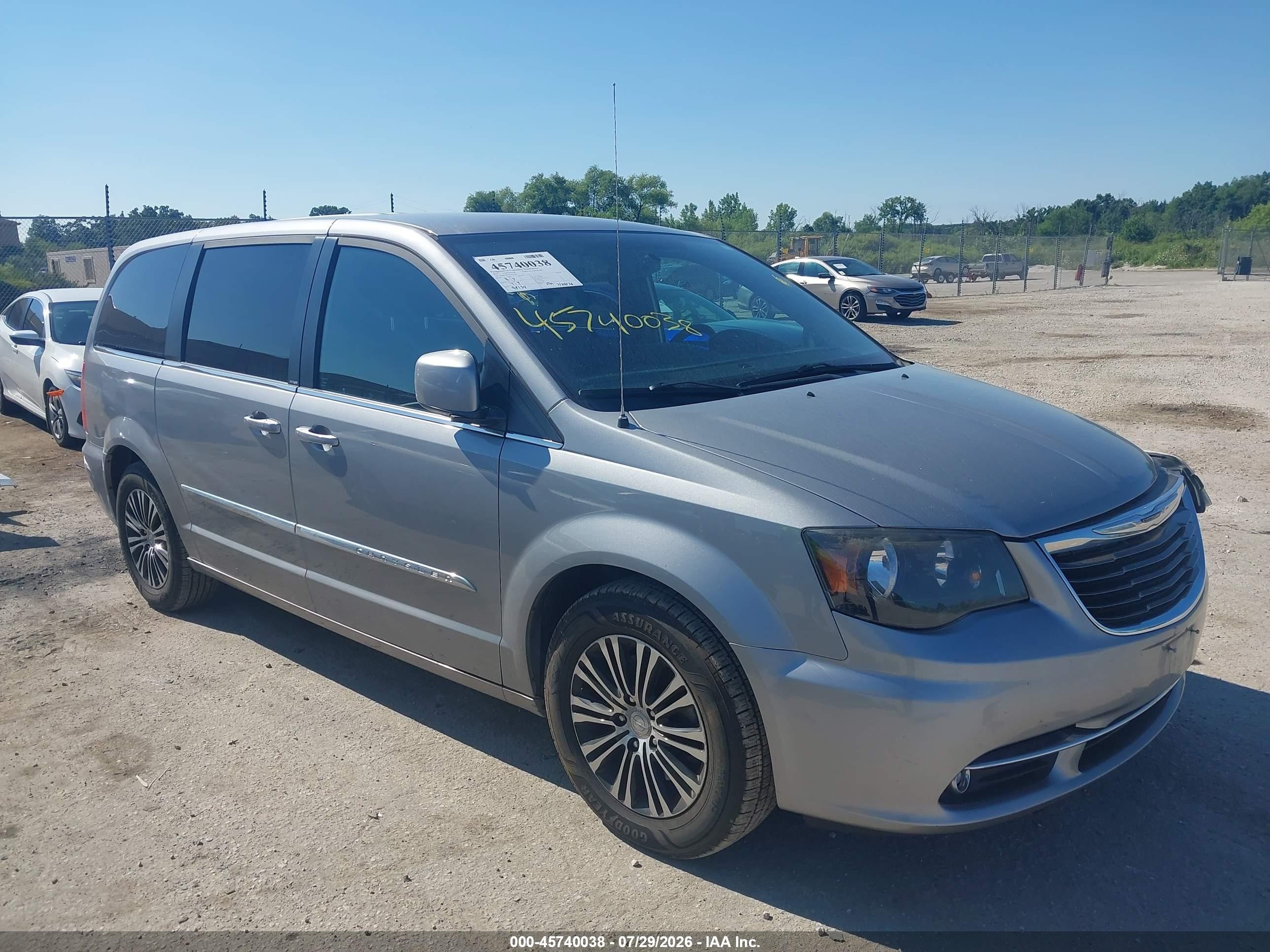 2014 Chrysler Town & Country S Серебряный vin: 2C4RC1HG0ER333379