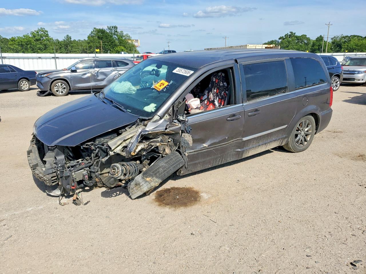 2015 Chrysler Town & Country S Серый vin: 2C4RC1HG0FR574330