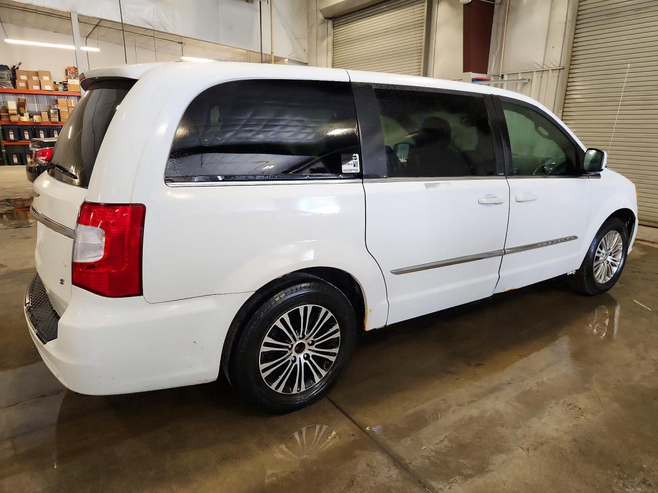 2014 Chrysler Town & Country S White vin: 2C4RC1HG2ER109210