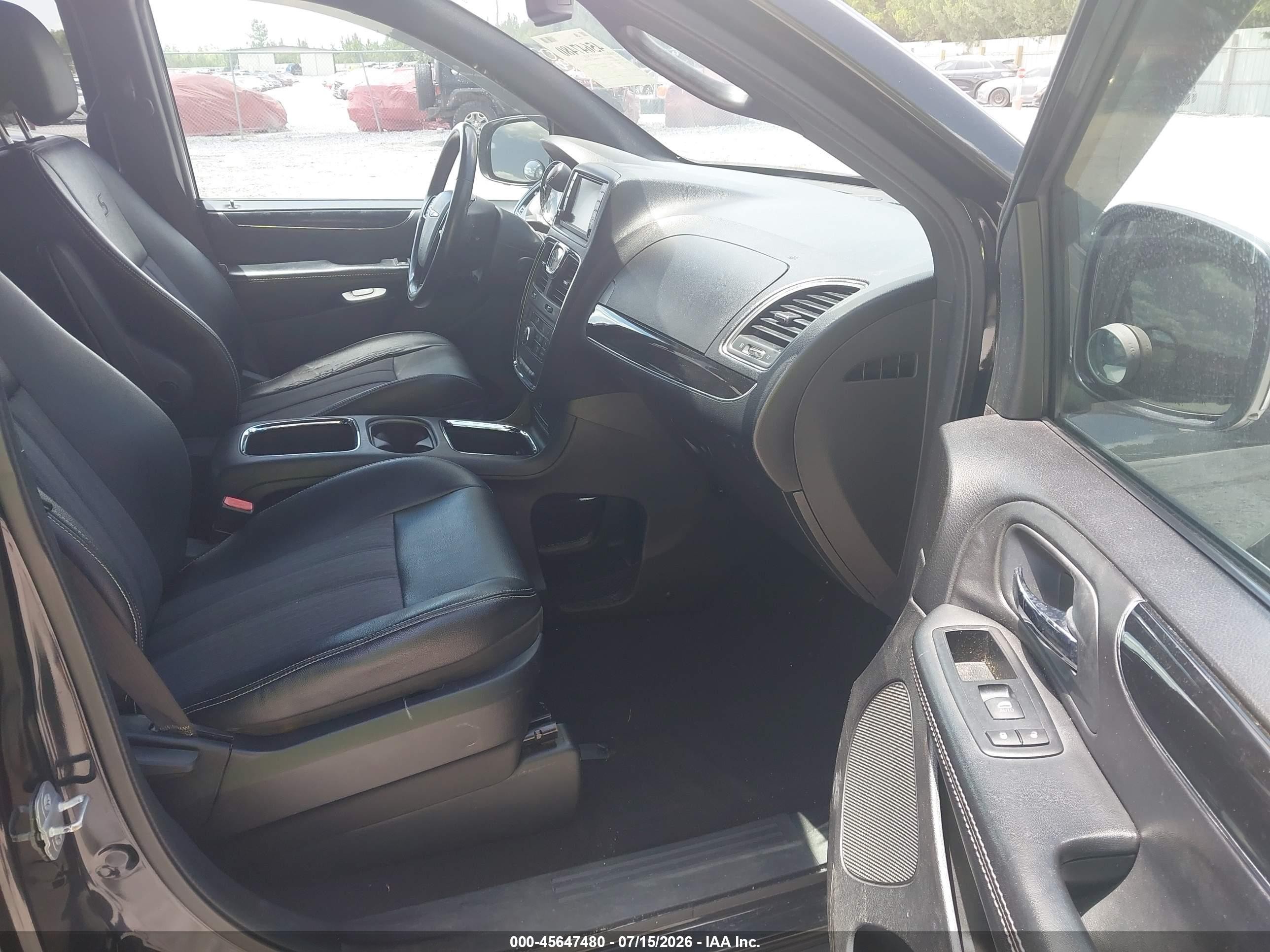 2014 Chrysler Town & Country S Black vin: 2C4RC1HG2ER307222