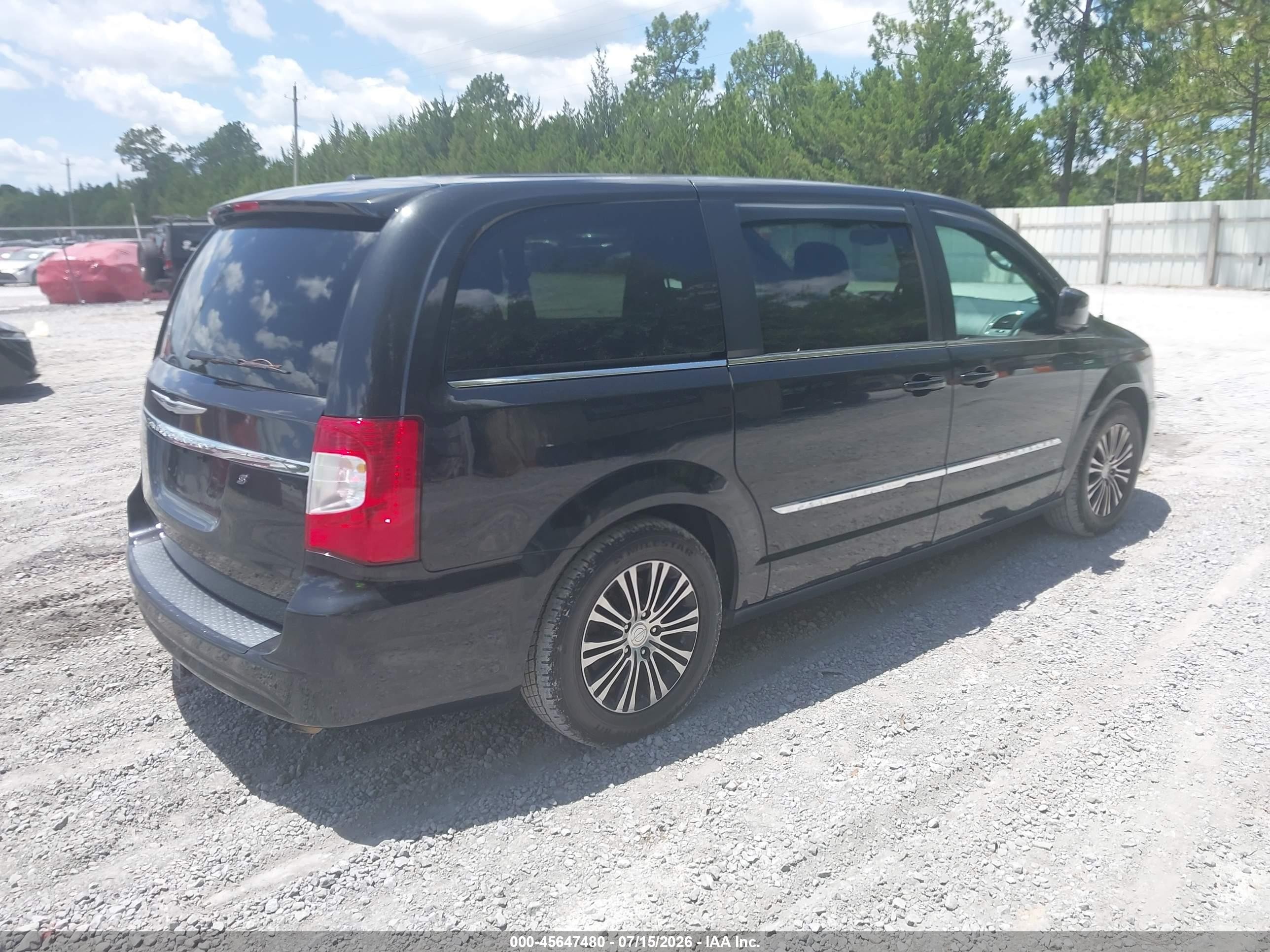 2014 Chrysler Town & Country S Black vin: 2C4RC1HG2ER307222