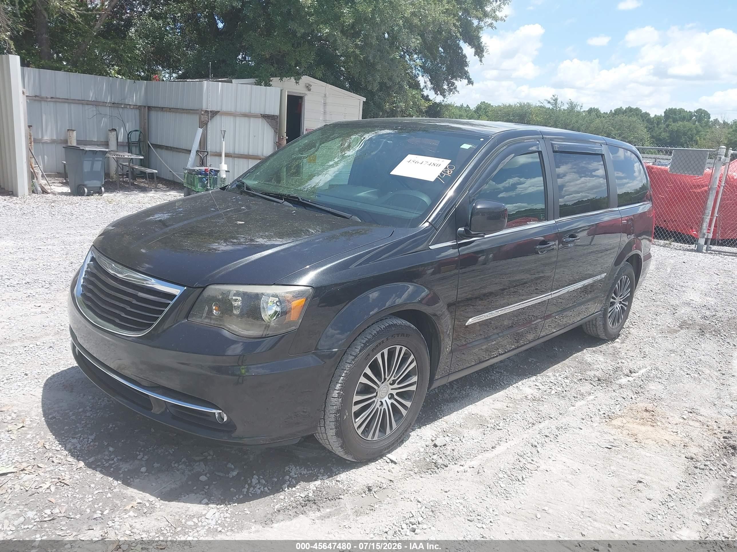 2014 Chrysler Town & Country S Black vin: 2C4RC1HG2ER307222