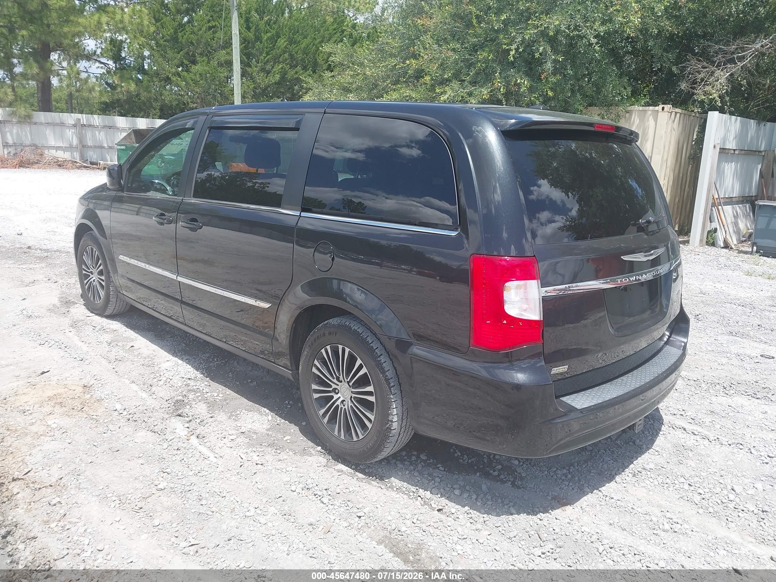 2014 Chrysler Town & Country S Black vin: 2C4RC1HG2ER307222