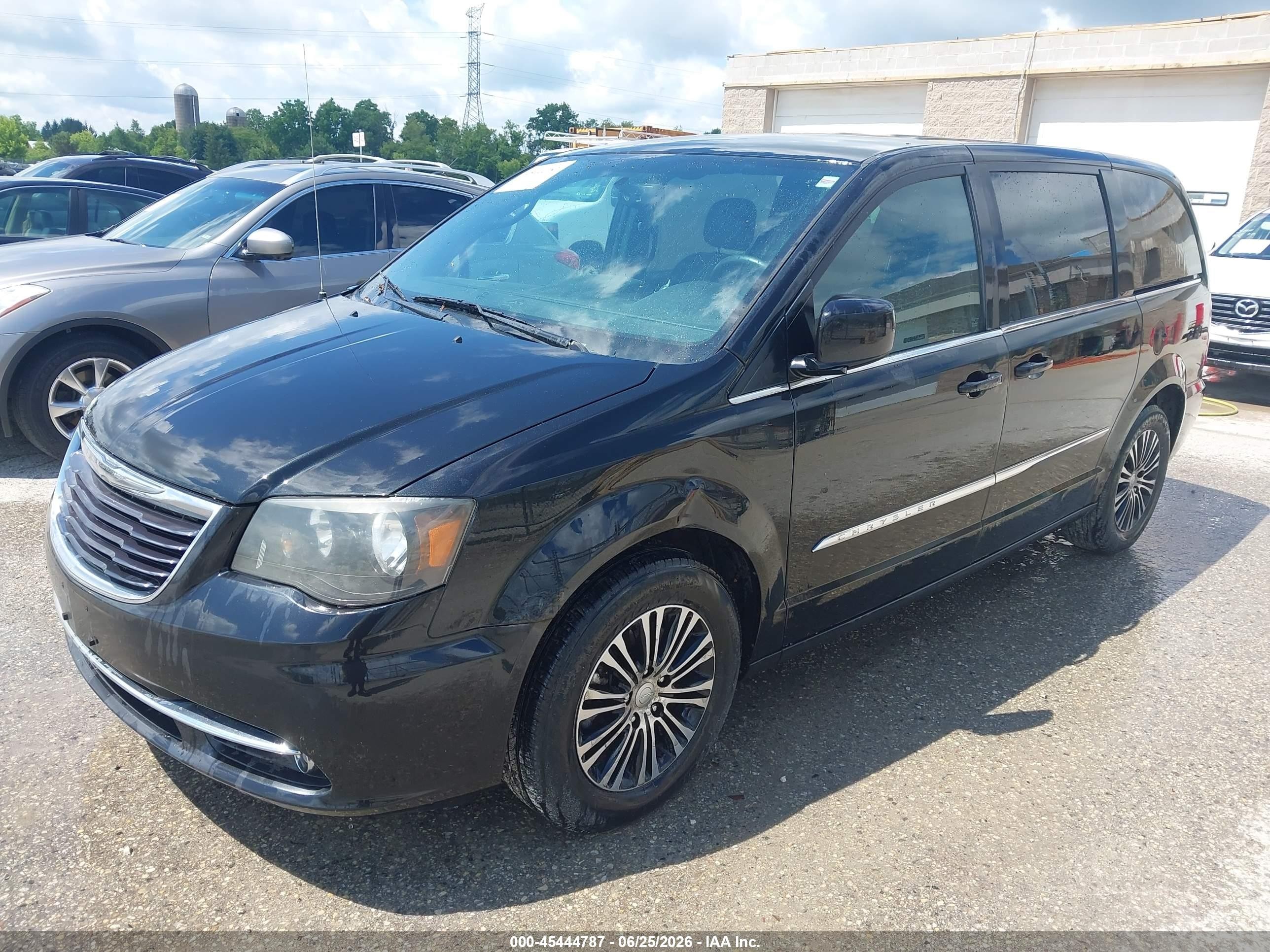 2014 Chrysler Town & Country S Black vin: 2C4RC1HG3ER197930