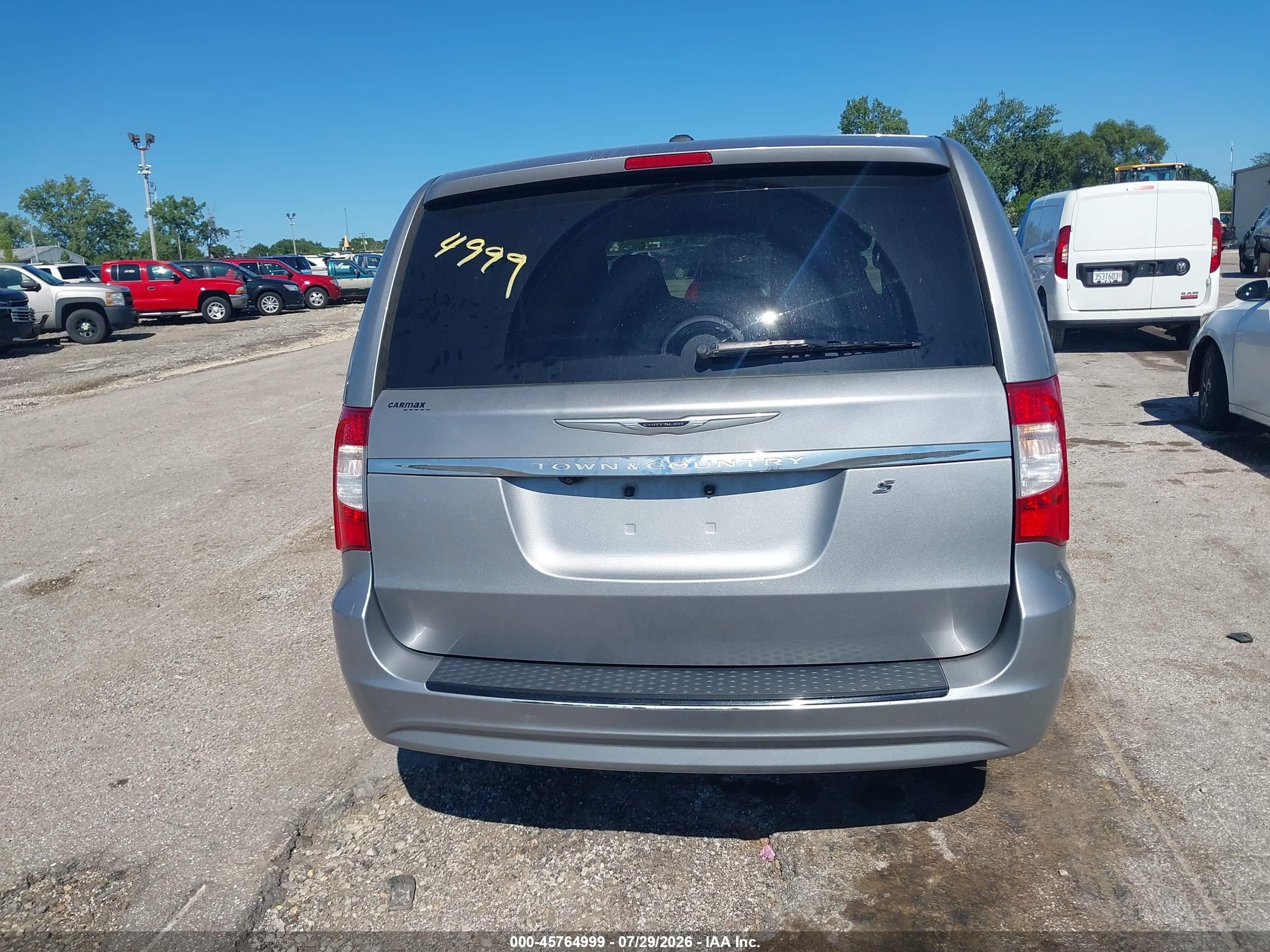2015 Chrysler Town & Country S Серебряный vin: 2C4RC1HG3FR655872