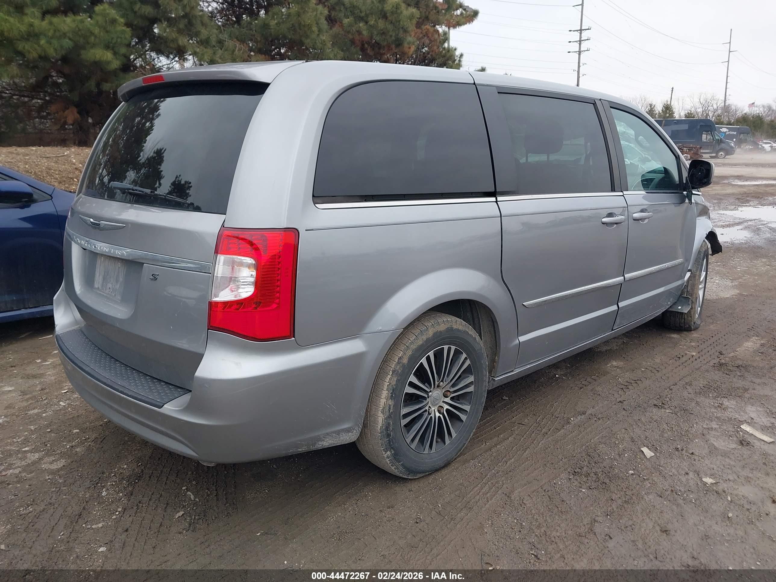 2013 Chrysler Town & Country S Gray vin: 2C4RC1HG7DR807892