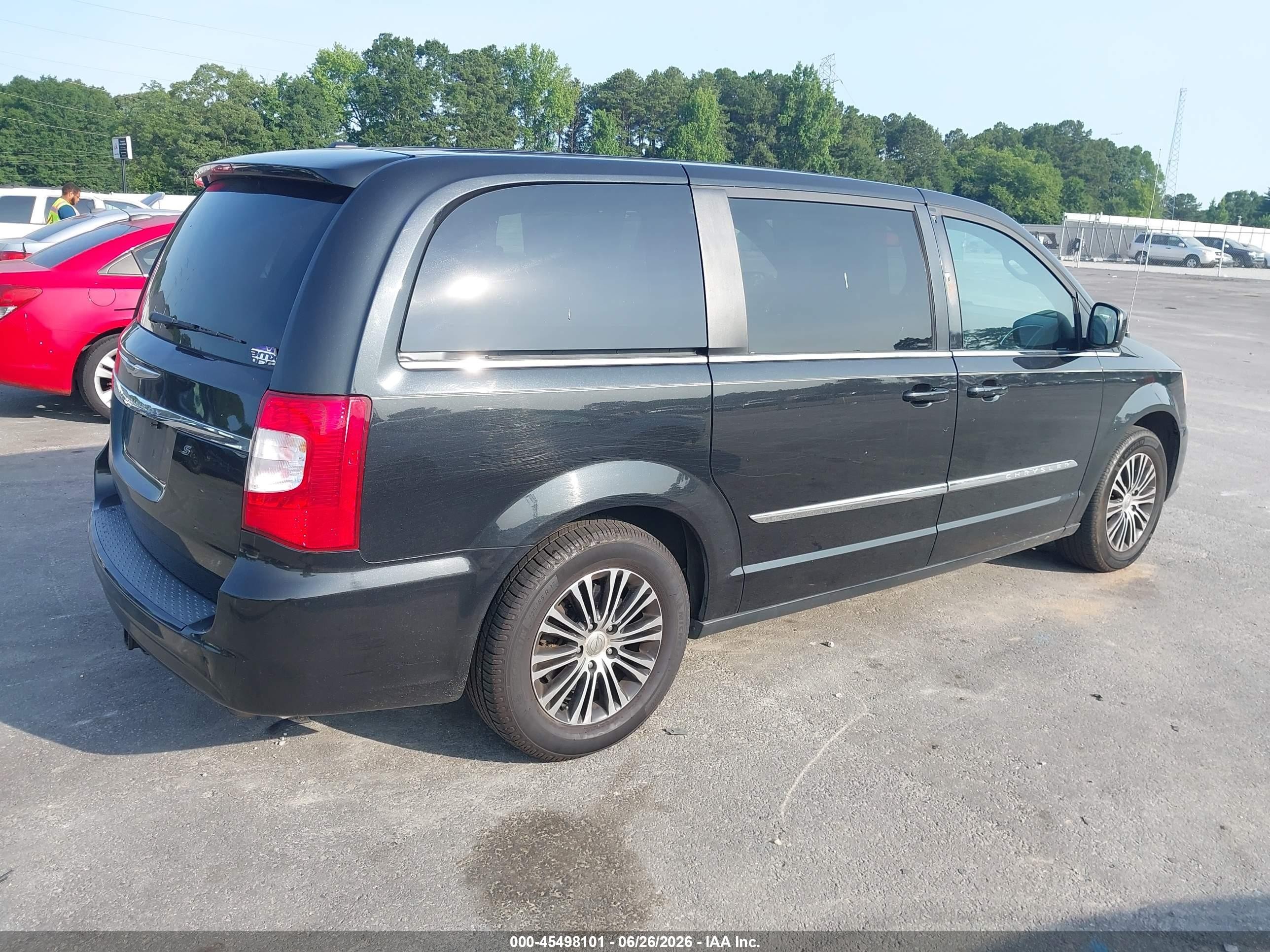 2014 Chrysler Town & Country S Black vin: 2C4RC1HG7ER274993