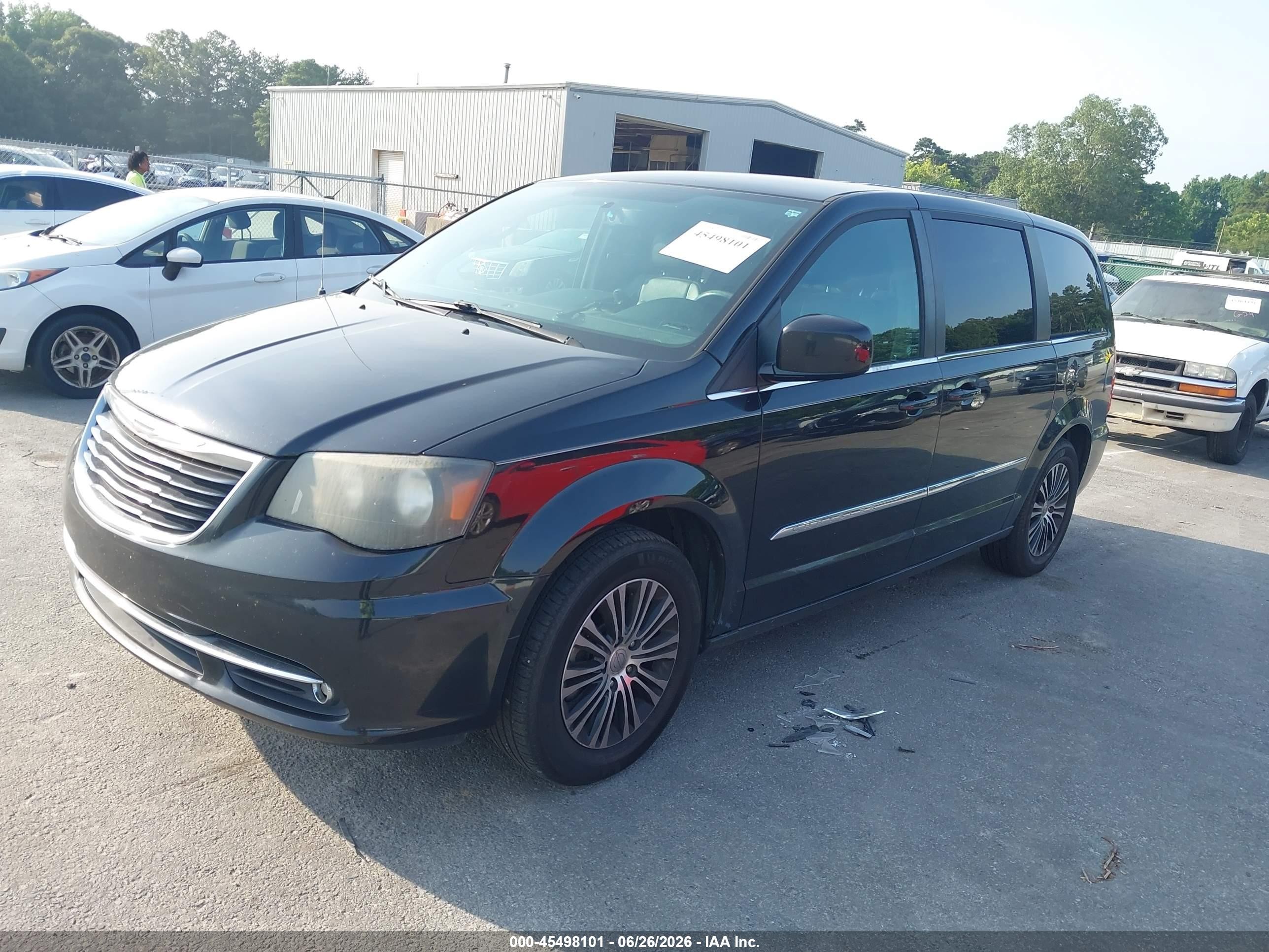 2014 Chrysler Town & Country S Black vin: 2C4RC1HG7ER274993