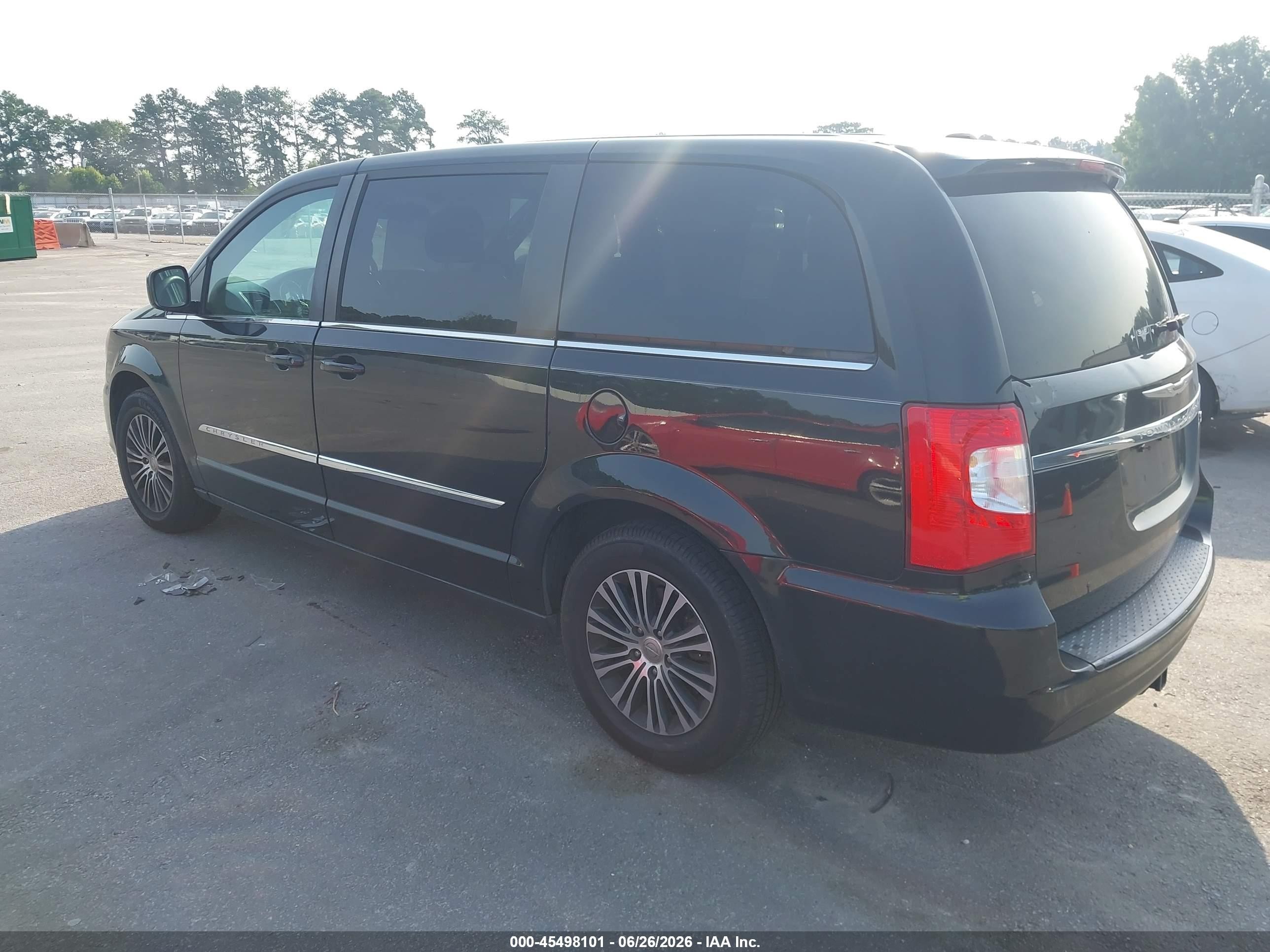 2014 Chrysler Town & Country S Black vin: 2C4RC1HG7ER274993