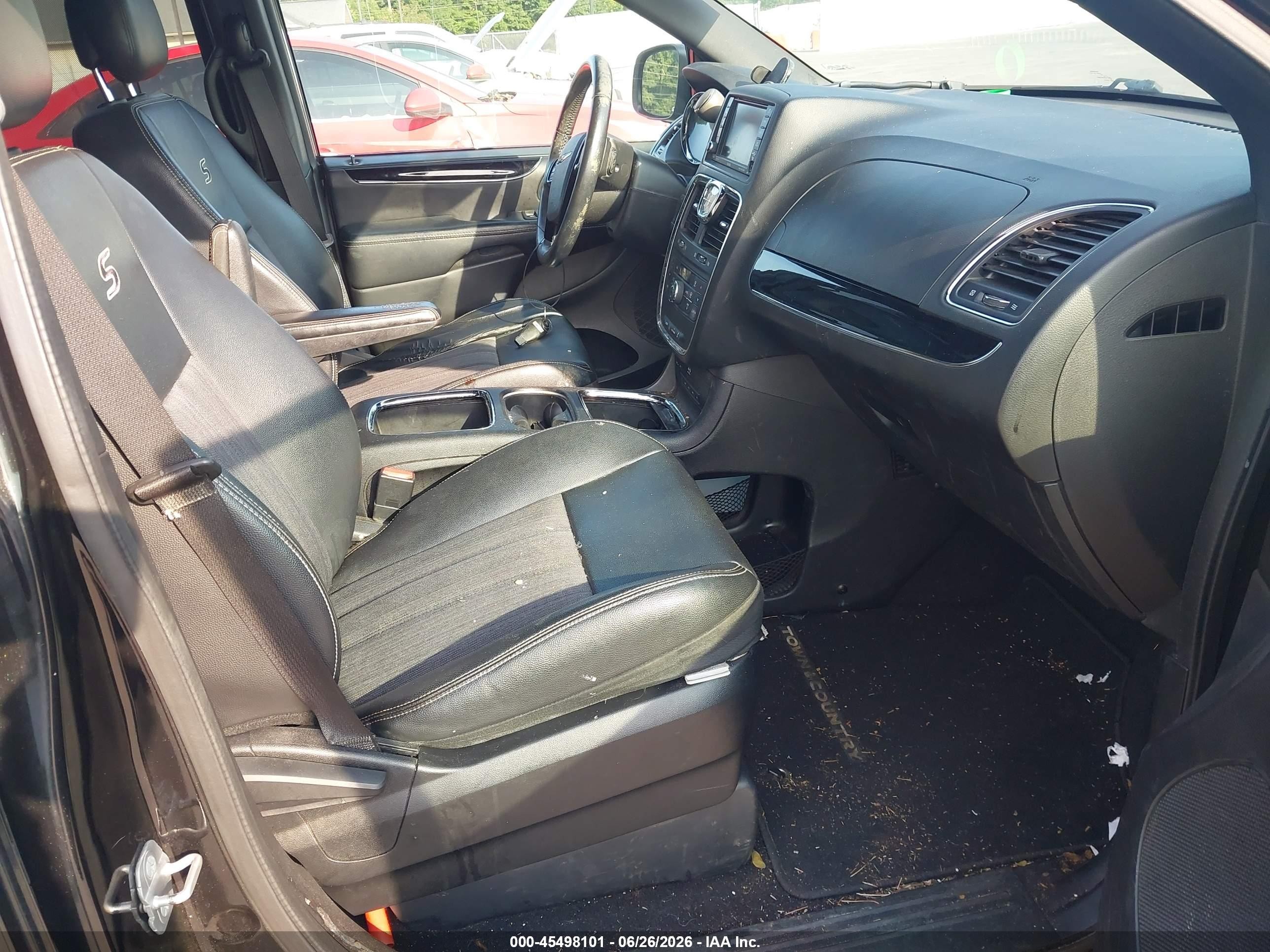 2014 Chrysler Town & Country S Black vin: 2C4RC1HG7ER274993