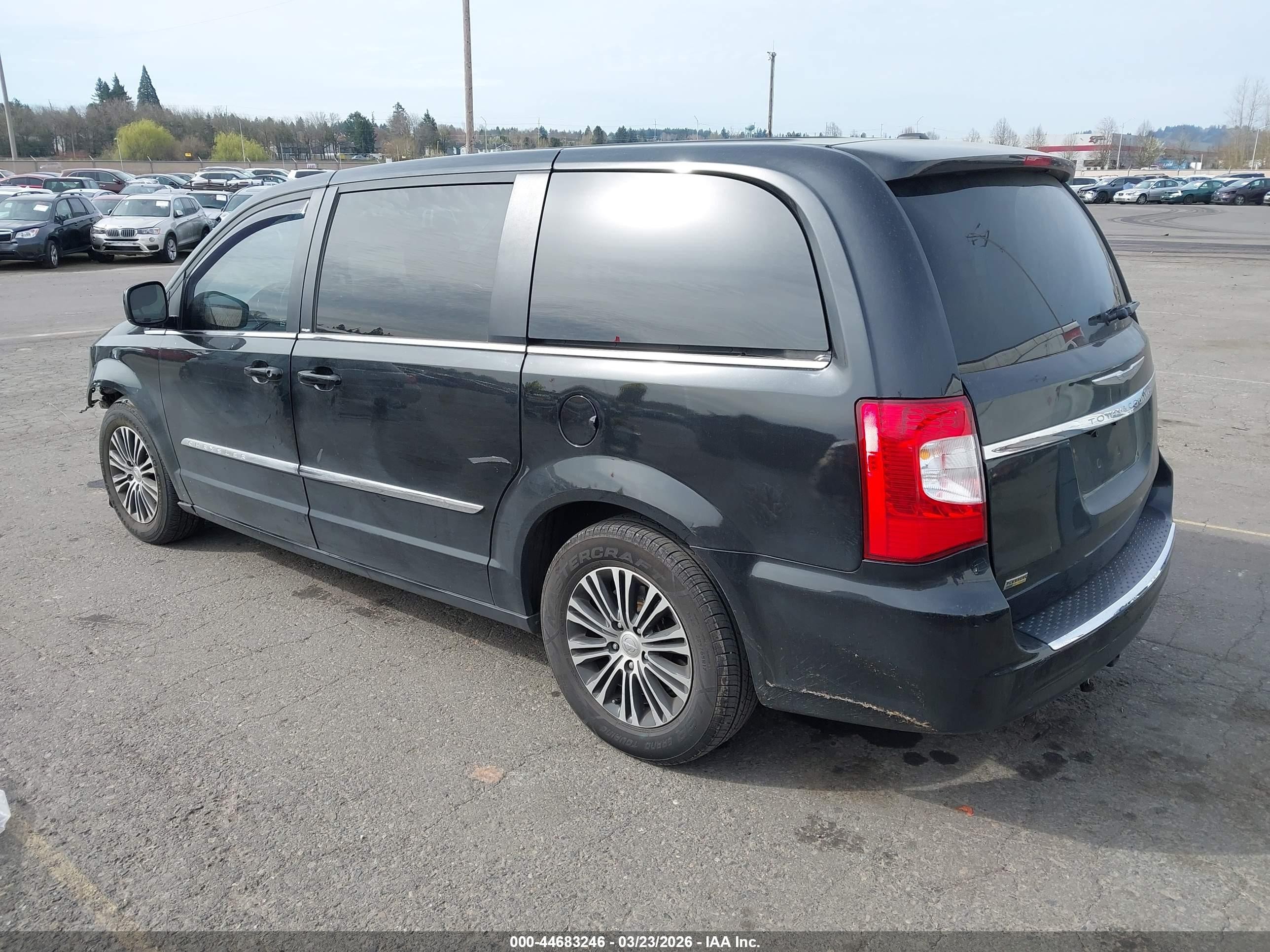 2014 Chrysler Town & Country S Black vin: 2C4RC1HG8ER174496