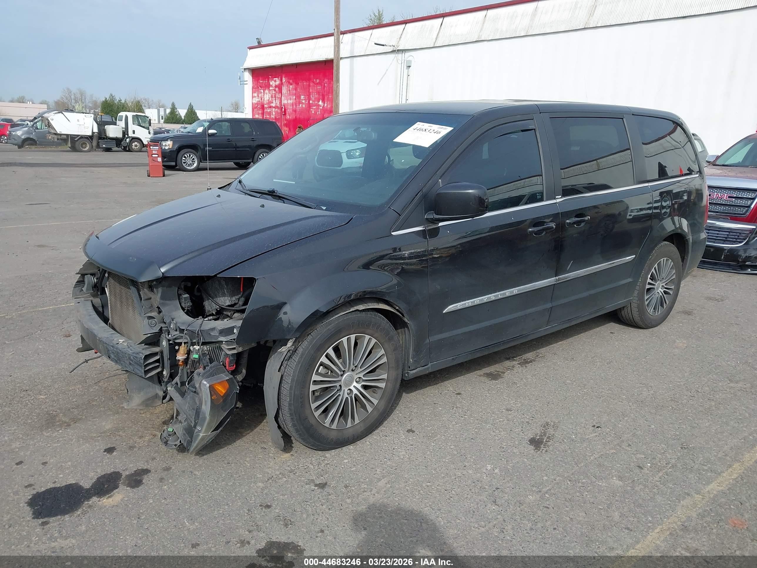 2014 Chrysler Town & Country S Black vin: 2C4RC1HG8ER174496