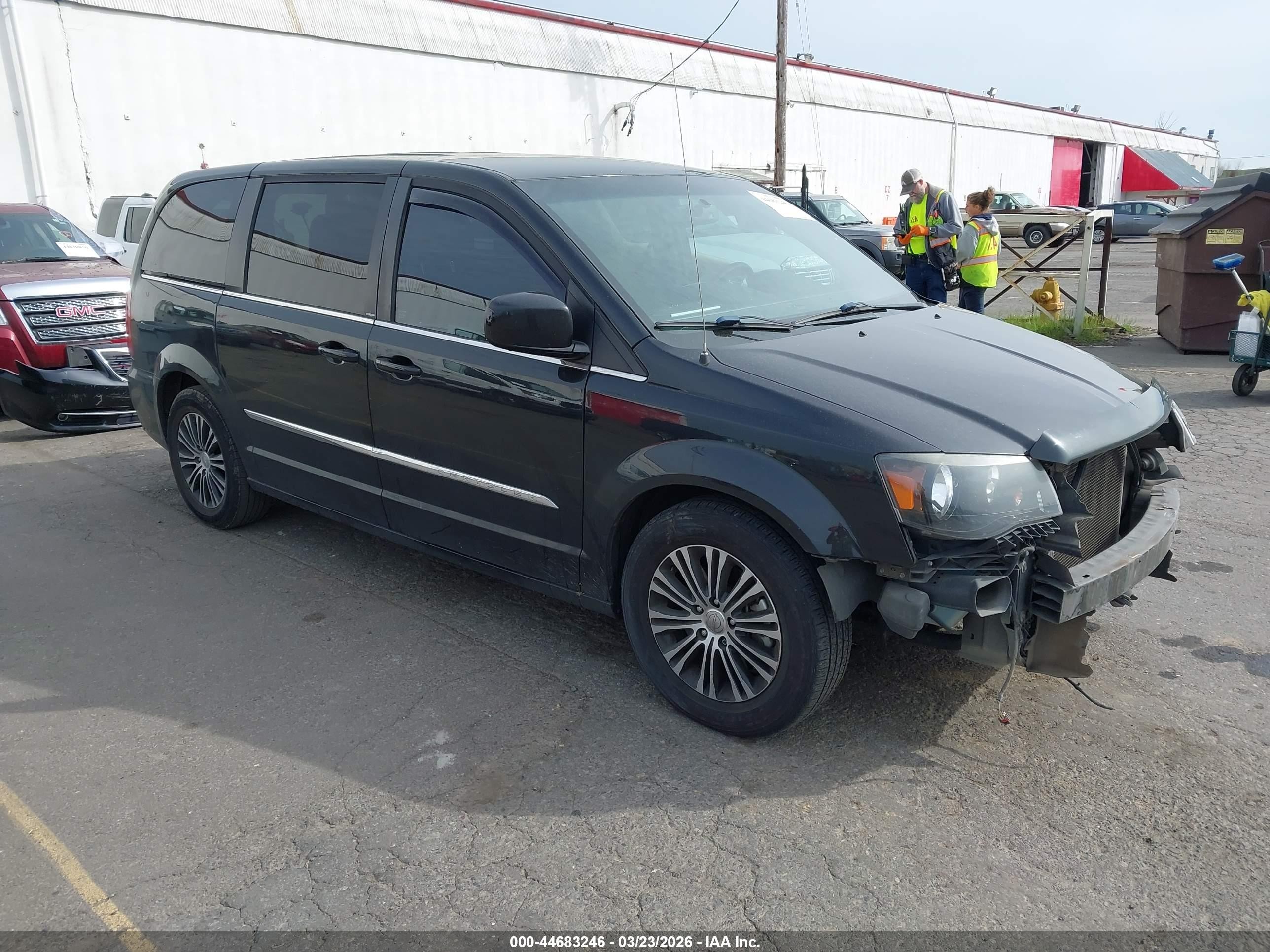 2014 Chrysler Town & Country S Black vin: 2C4RC1HG8ER174496