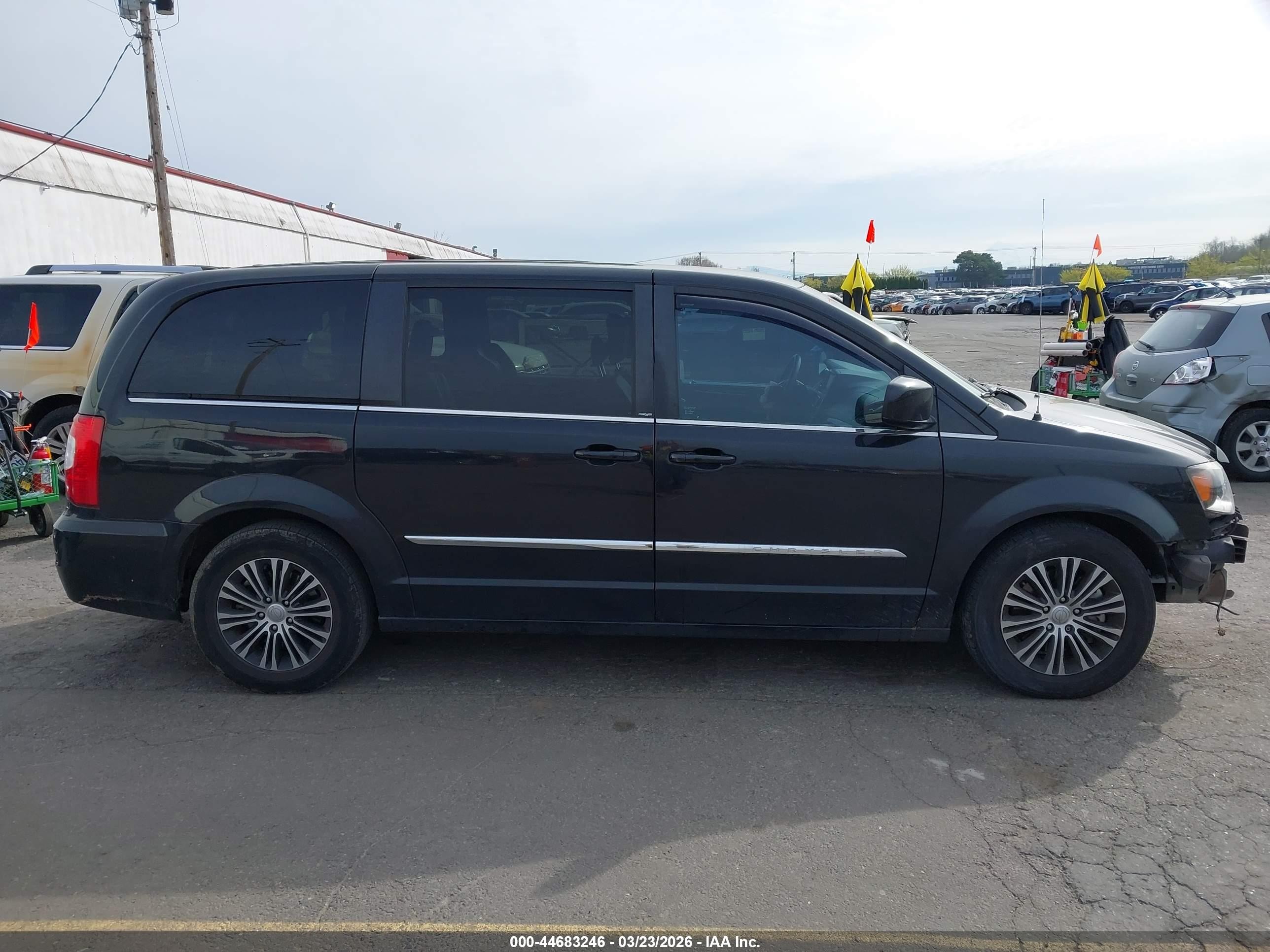 2014 Chrysler Town & Country S Black vin: 2C4RC1HG8ER174496