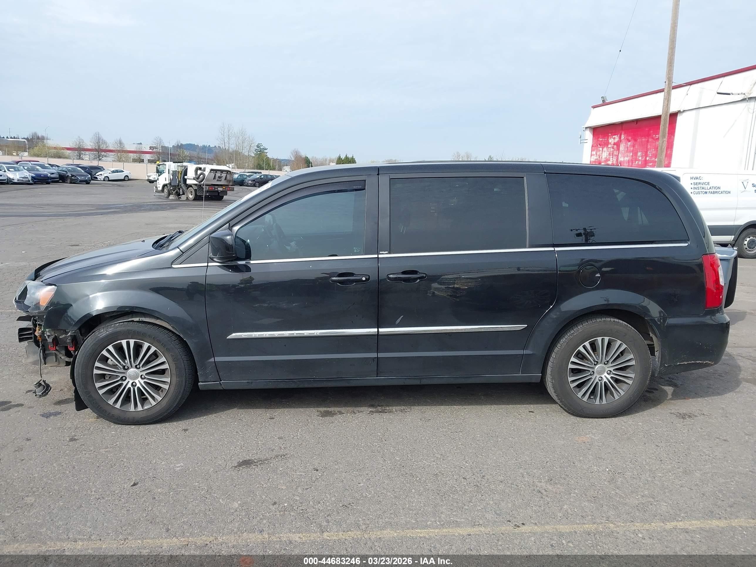 2014 Chrysler Town & Country S Black vin: 2C4RC1HG8ER174496