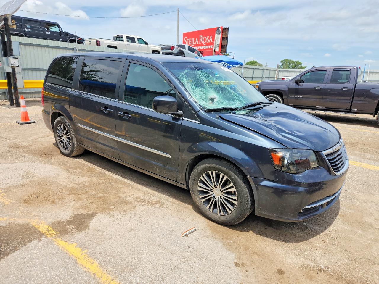 2014 Chrysler Town & Country S Blue vin: 2C4RC1HG8ER258835
