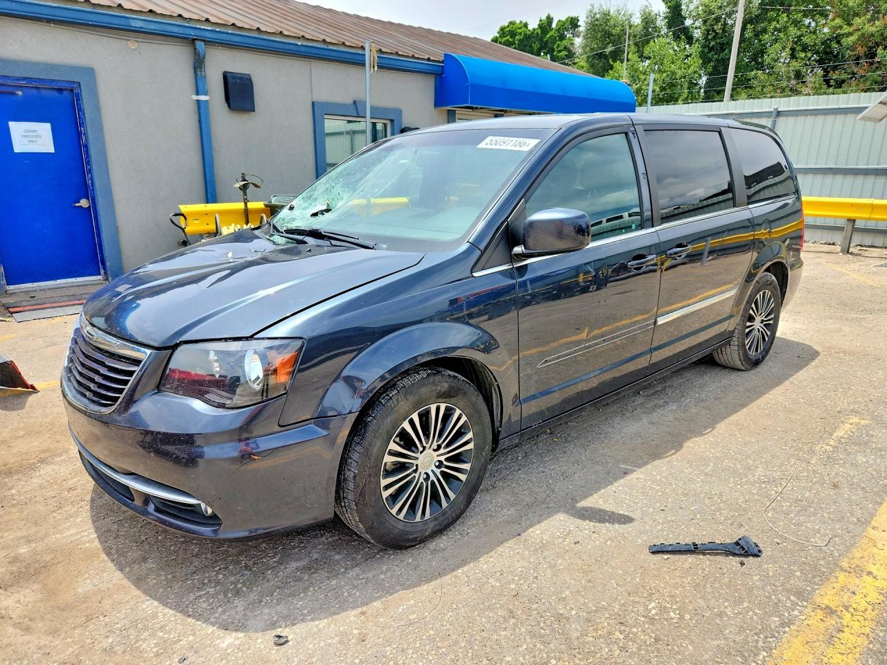 2014 Chrysler Town & Country S Blue vin: 2C4RC1HG8ER258835