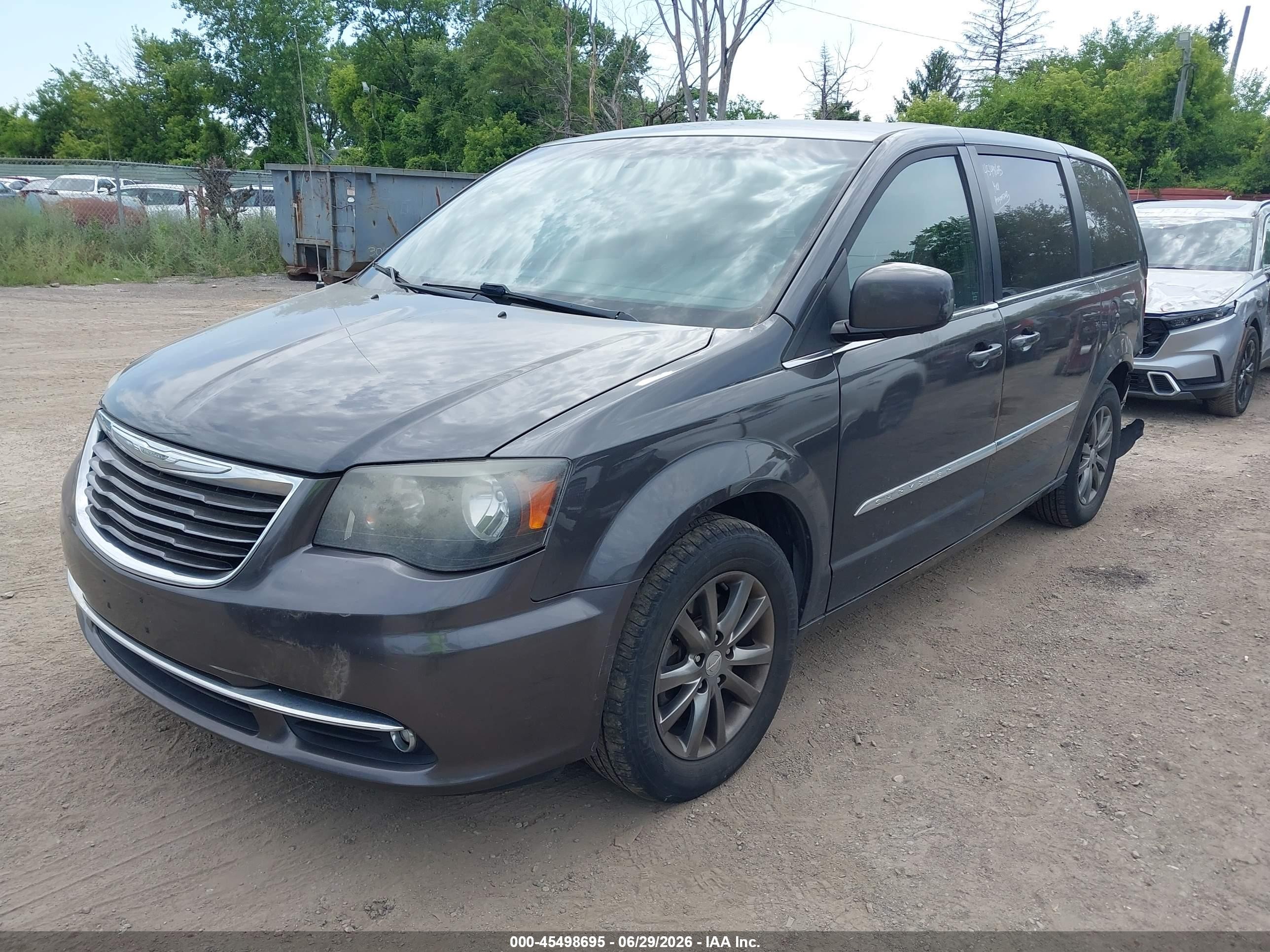2015 Chrysler Town & Country S Gray vin: 2C4RC1HG8FR521617