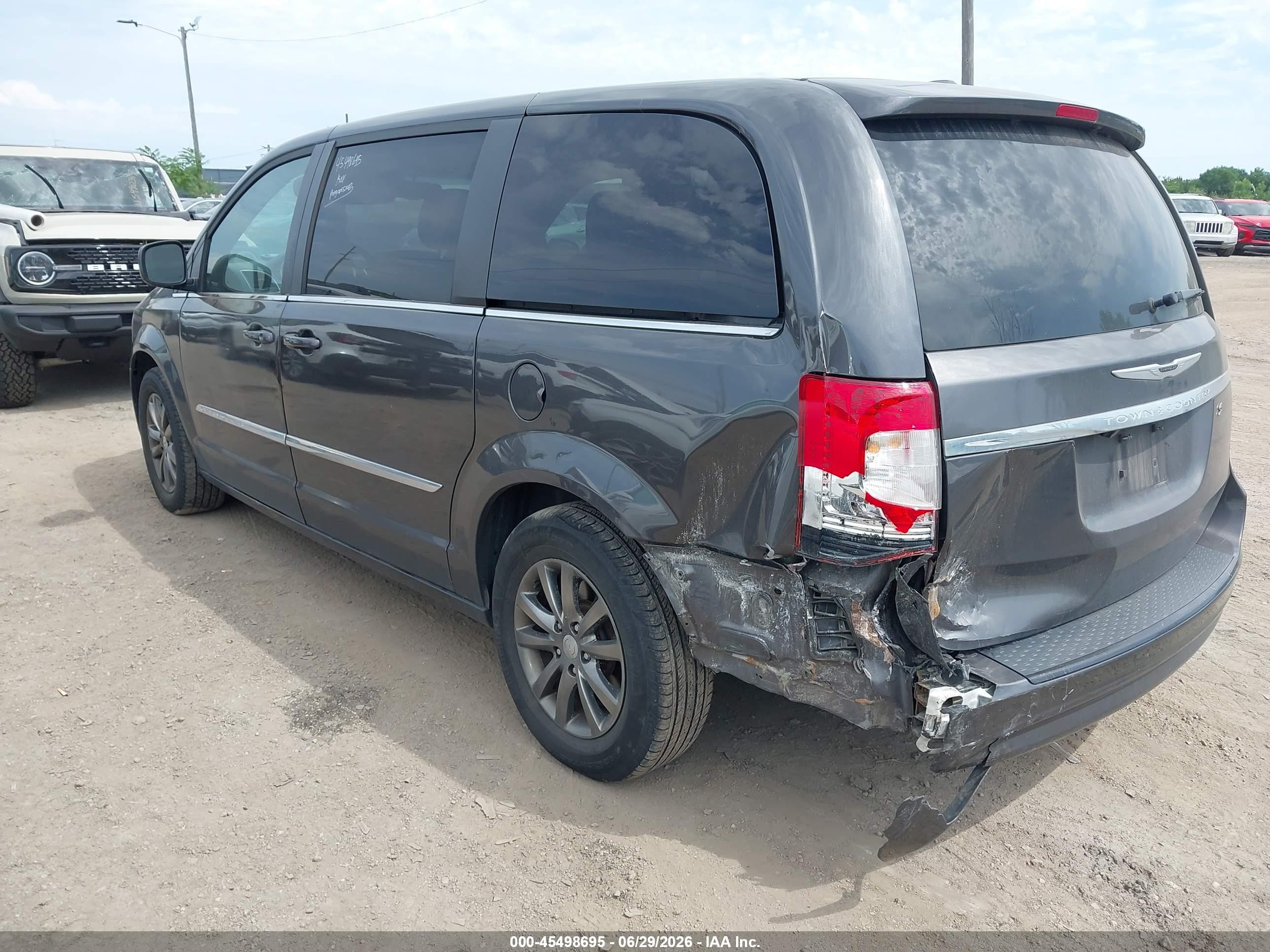 2015 Chrysler Town & Country S Gray vin: 2C4RC1HG8FR521617