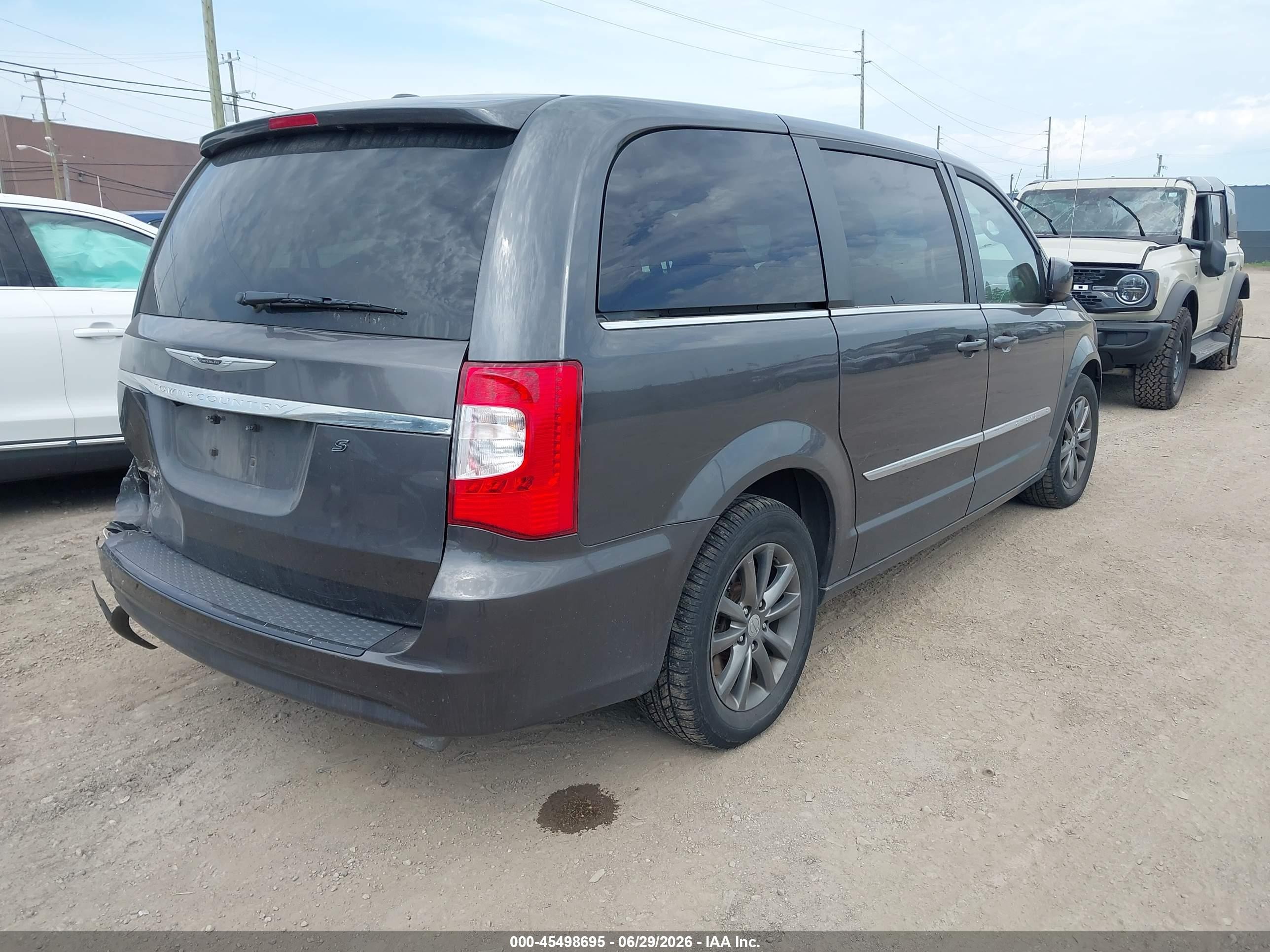 2015 Chrysler Town & Country S Gray vin: 2C4RC1HG8FR521617