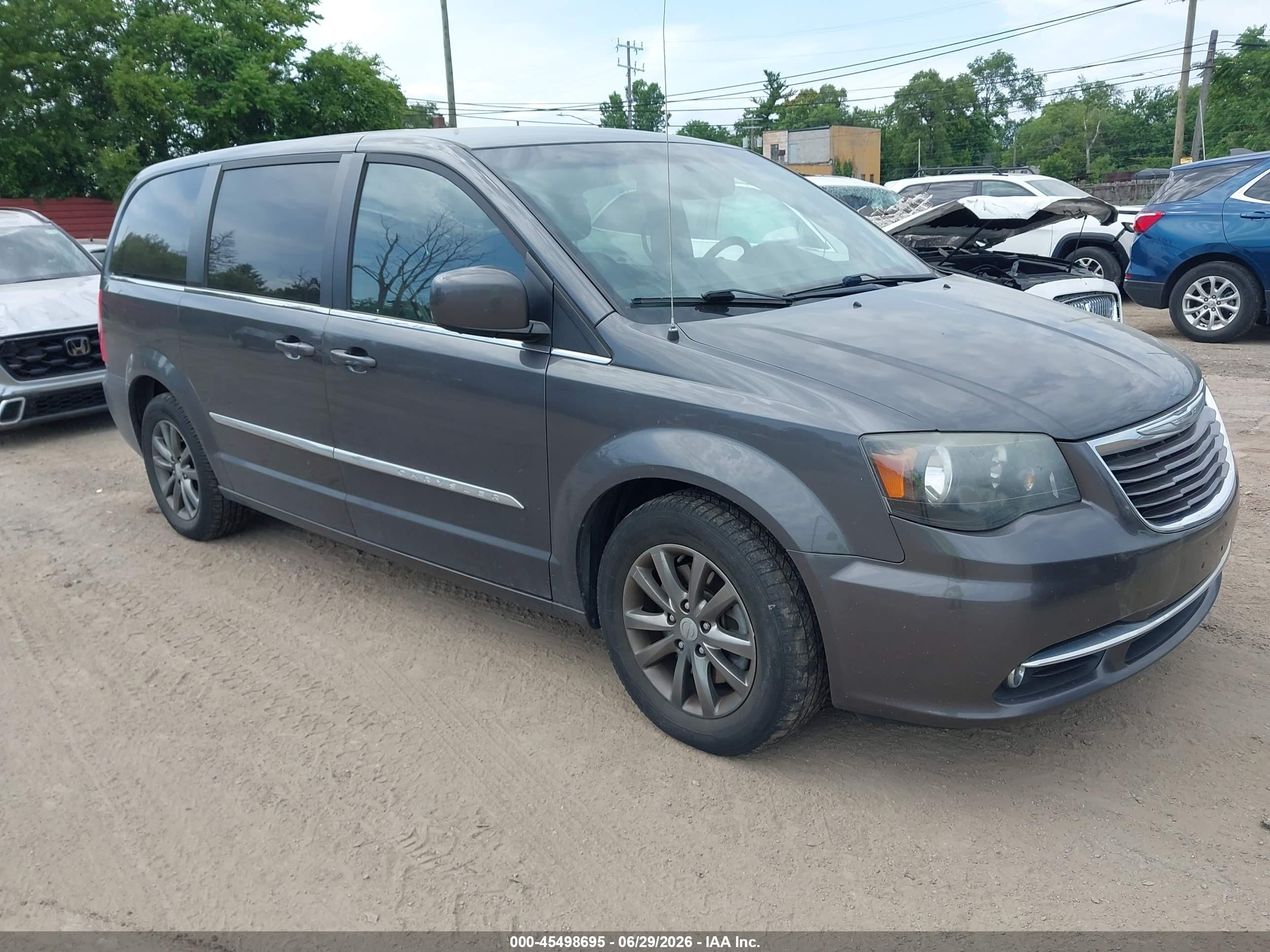 2015 Chrysler Town & Country S Gray vin: 2C4RC1HG8FR521617