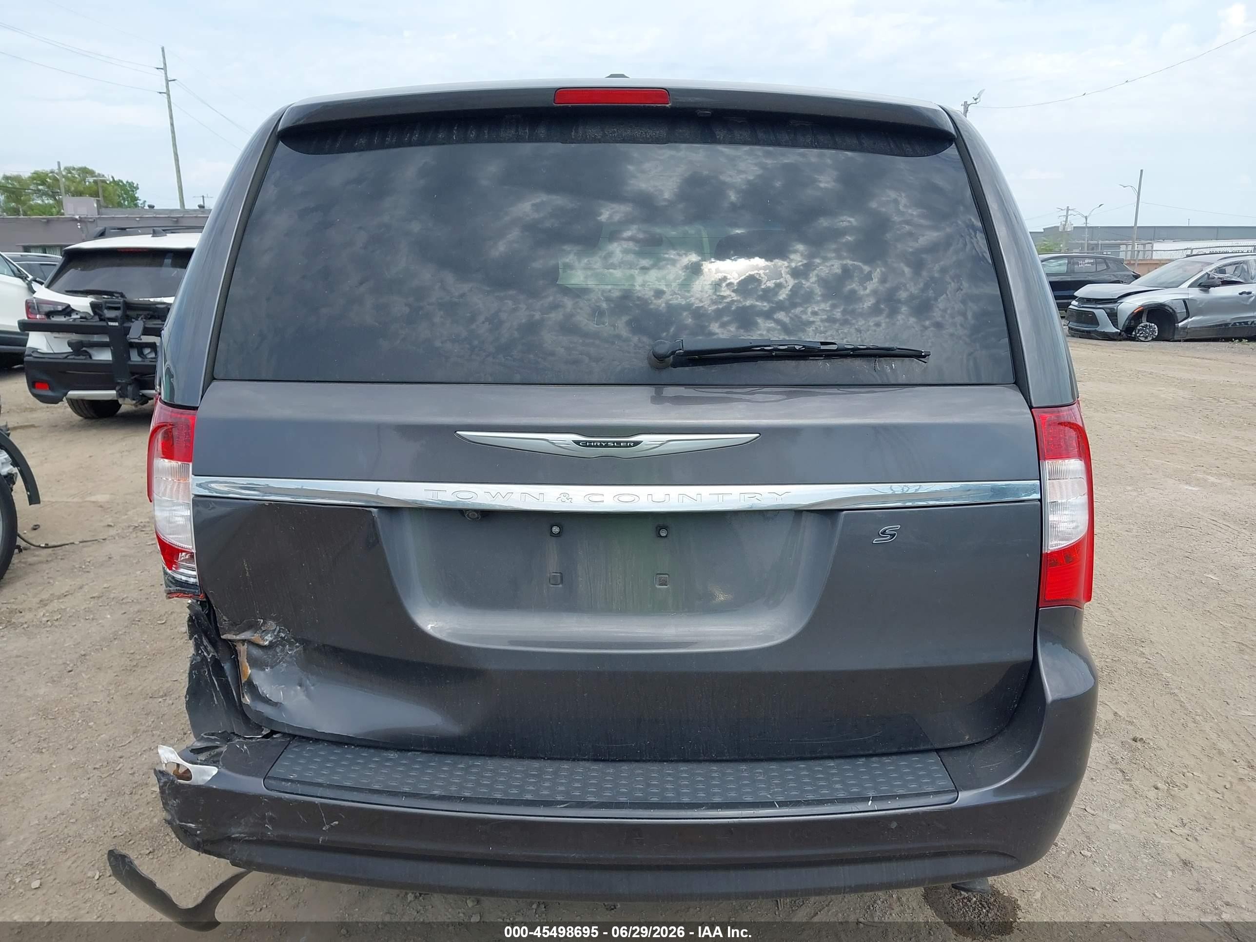 2015 Chrysler Town & Country S Gray vin: 2C4RC1HG8FR521617