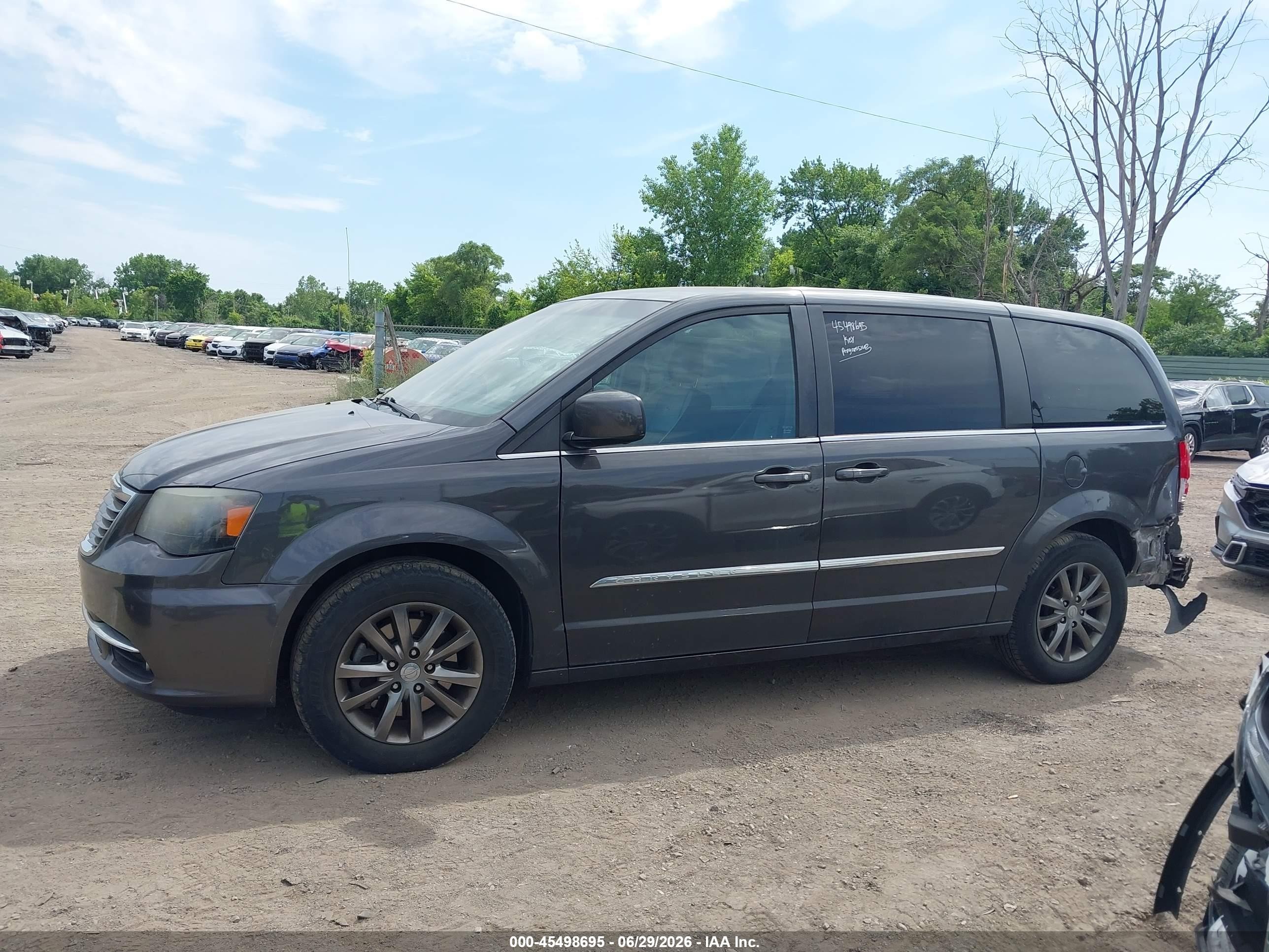 2015 Chrysler Town & Country S Gray vin: 2C4RC1HG8FR521617