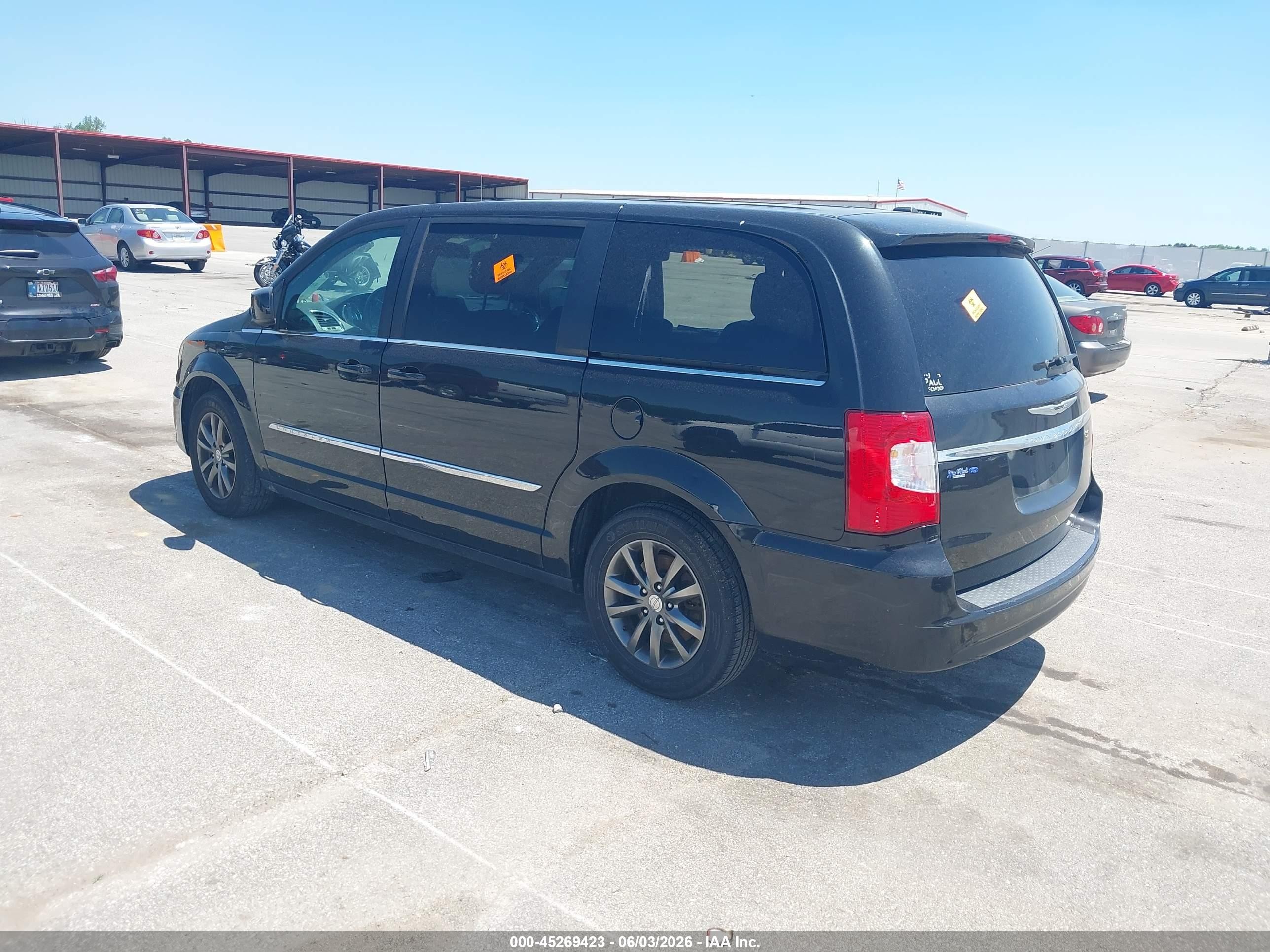 2015 Chrysler Town & Country S Black vin: 2C4RC1HG8FR574012
