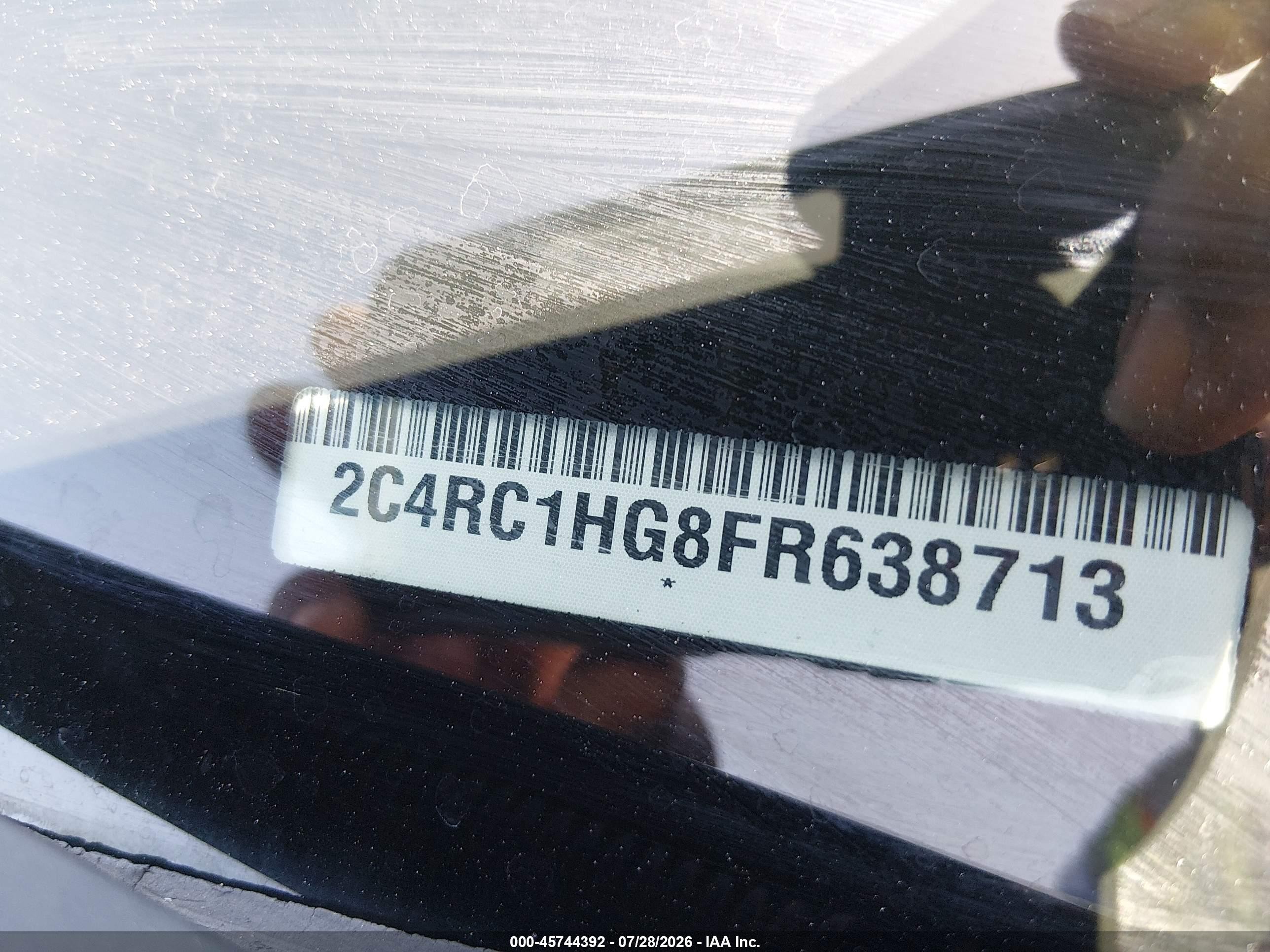 2015 Chrysler Town & Country S Черный vin: 2C4RC1HG8FR638713