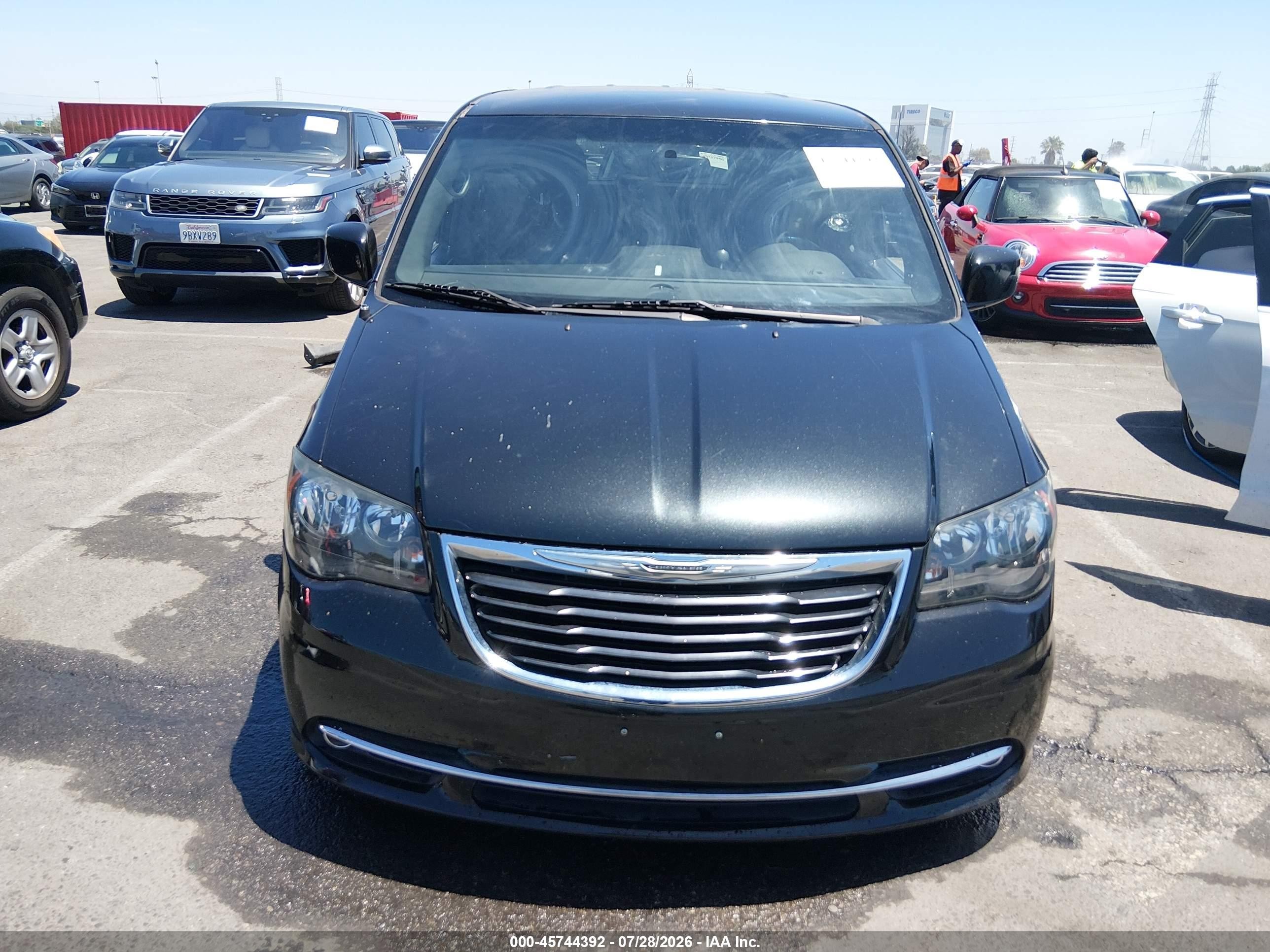 2015 Chrysler Town & Country S Черный vin: 2C4RC1HG8FR638713