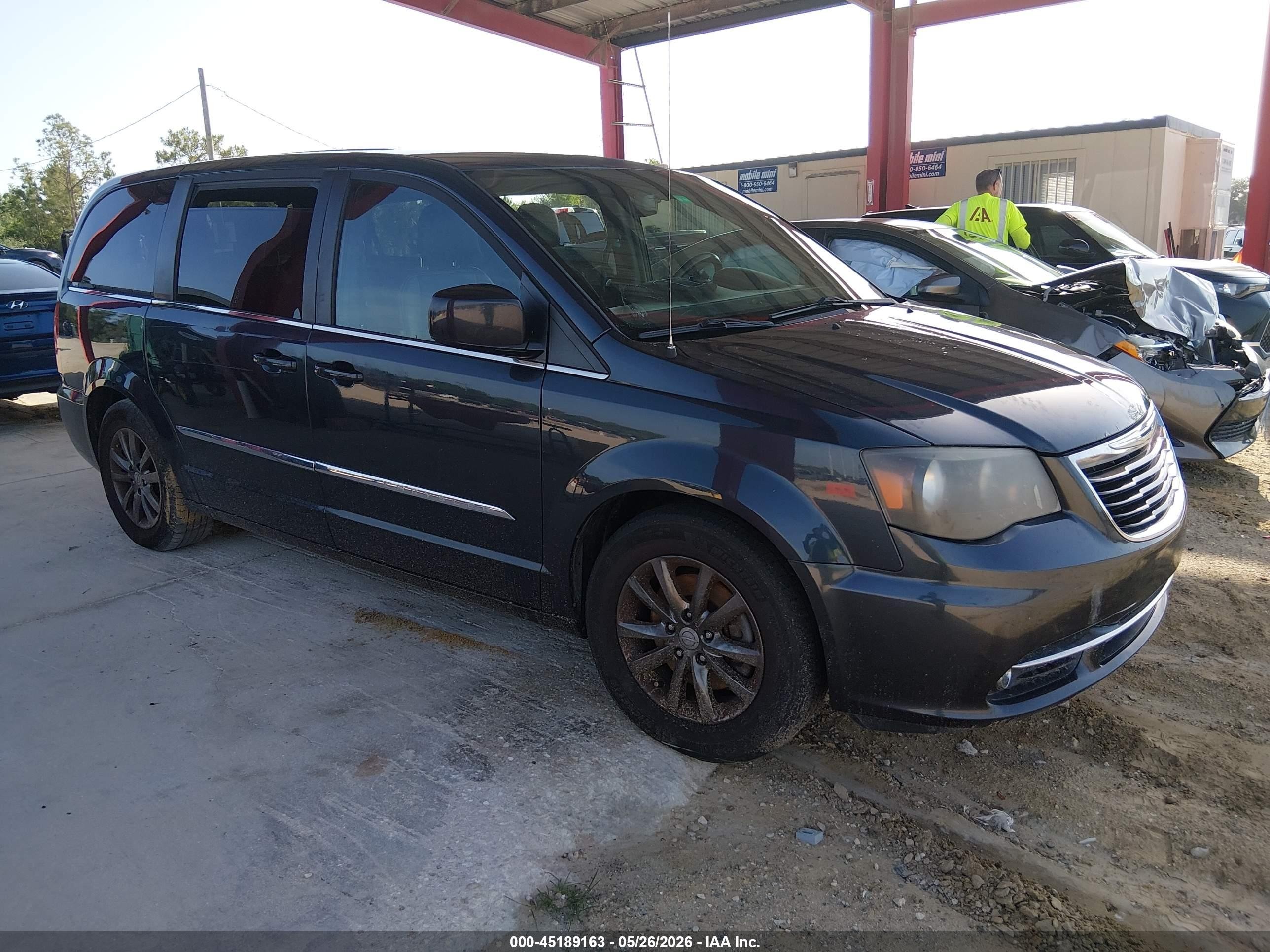 2014 Chrysler Town & Country S Black vin: 2C4RC1HGXER367135