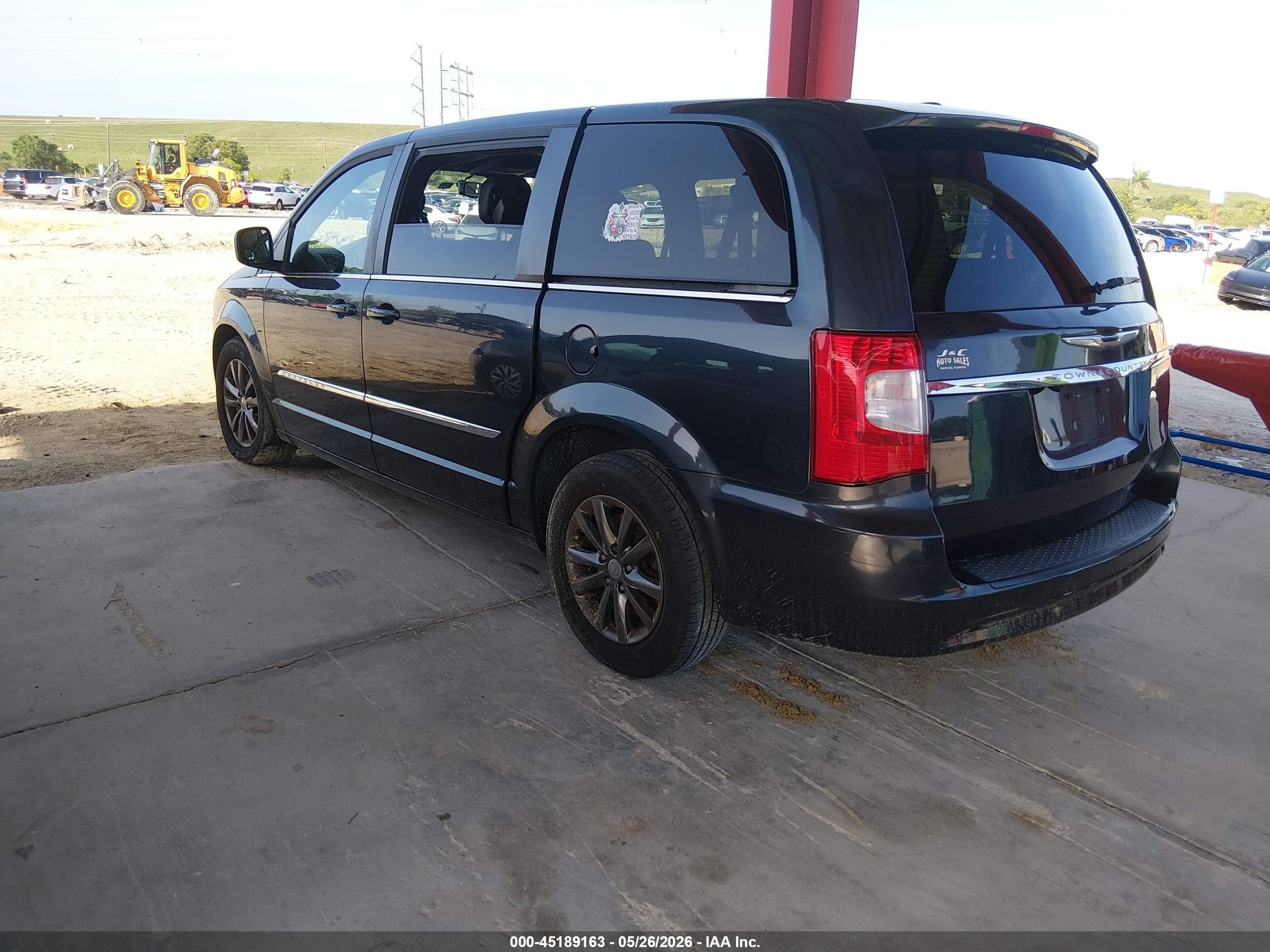 2014 Chrysler Town & Country S Black vin: 2C4RC1HGXER367135