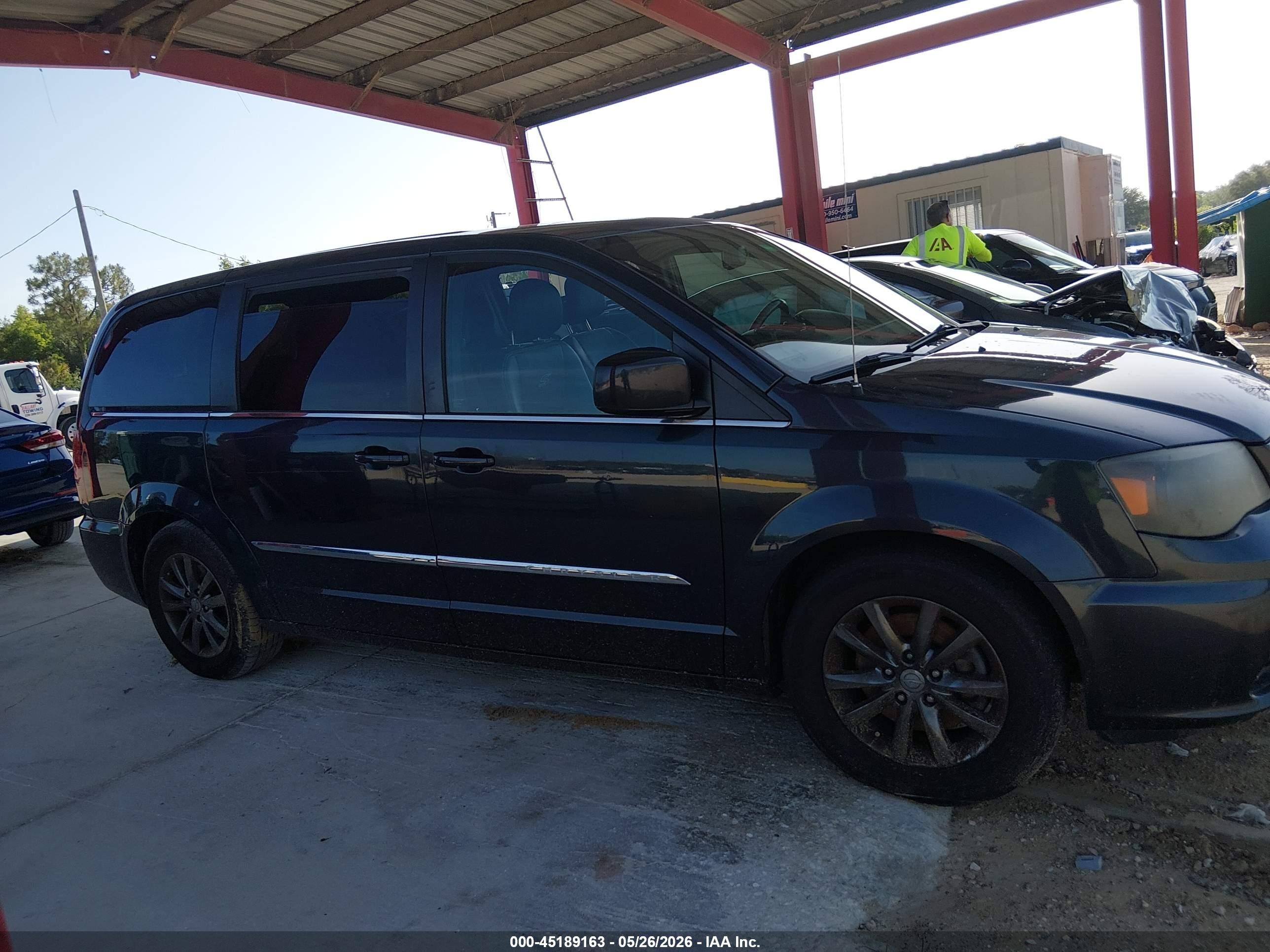 2014 Chrysler Town & Country S Black vin: 2C4RC1HGXER367135