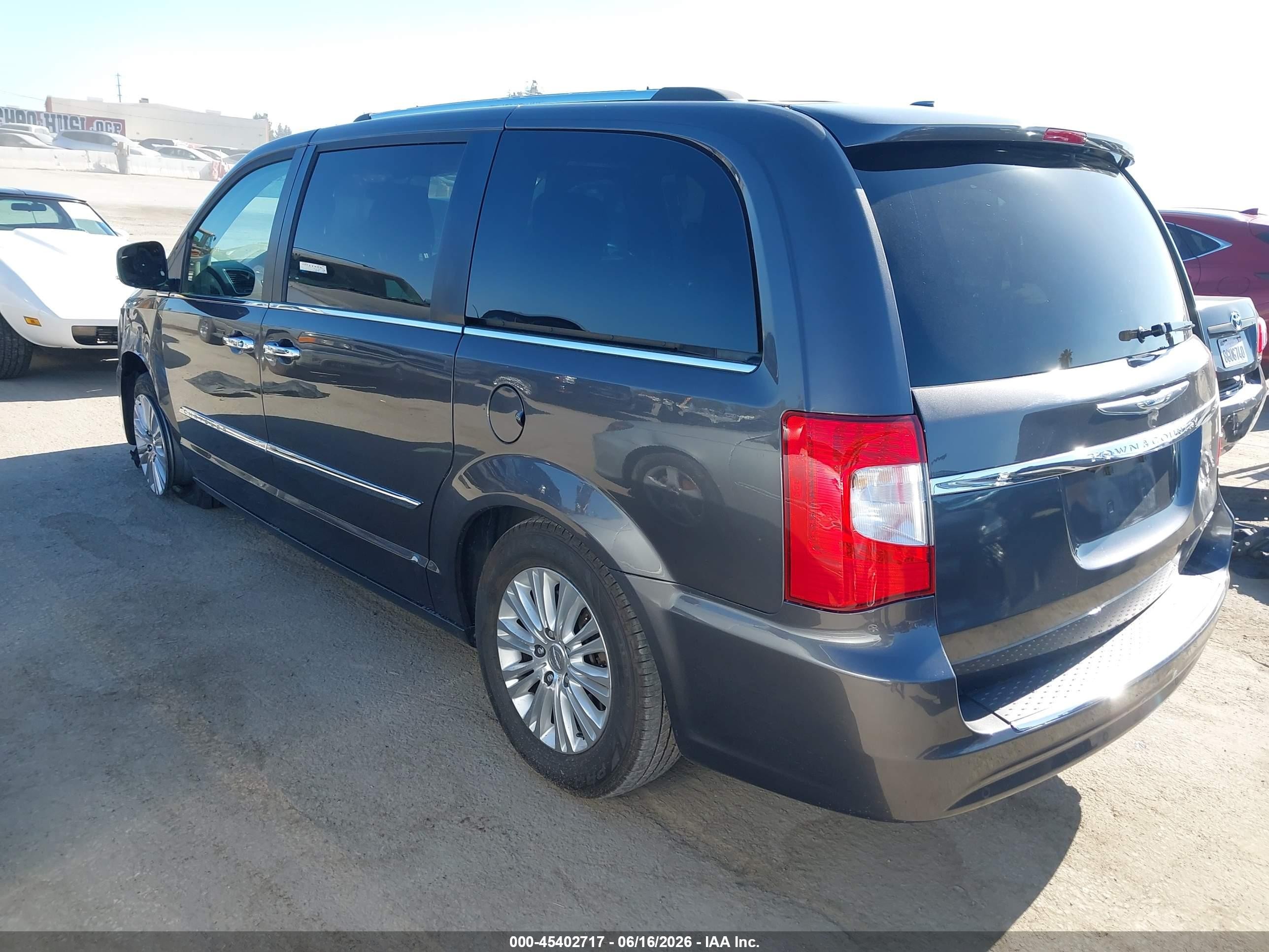 2015 Chrysler Town & Country Limited Серый vin: 2C4RC1JG1FR726805