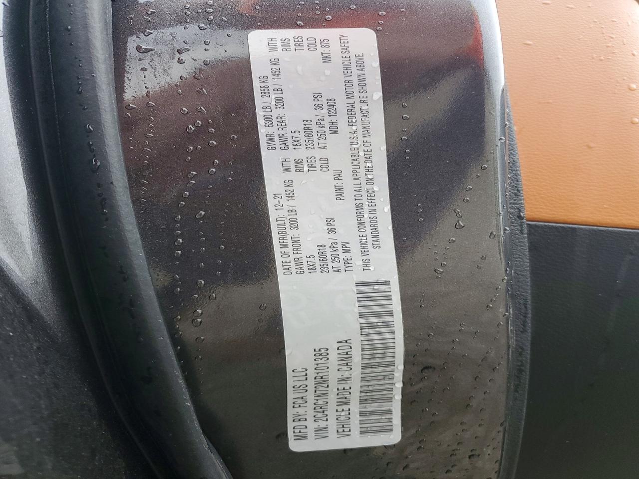 2022 Chrysler Pacifica Hybrid Pinnacle Gray vin: 2C4RC1N72NR101385