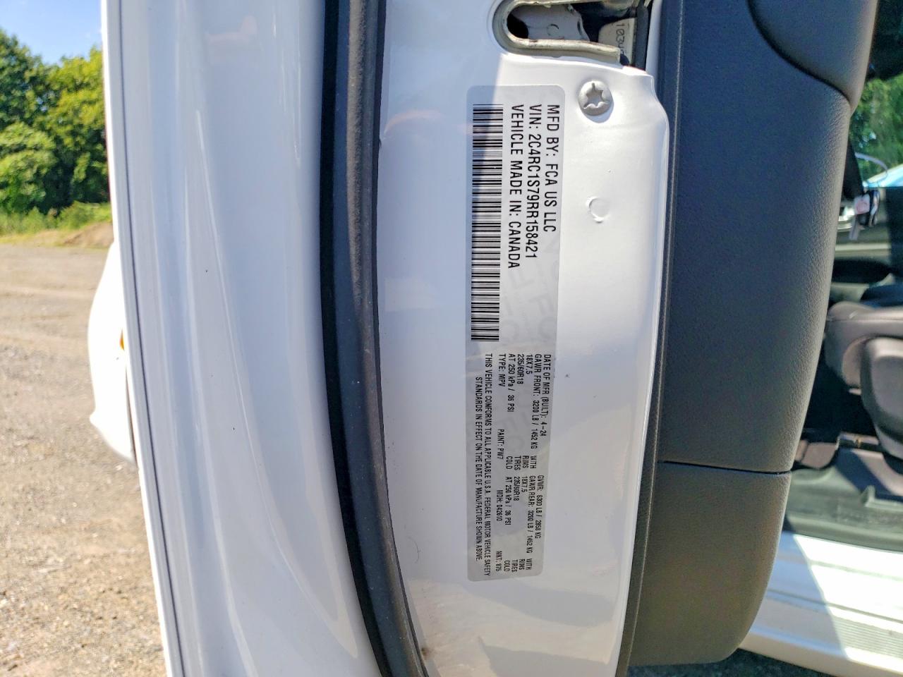 2024 Chrysler Pacifica Hybrid Select White vin: 2C4RC1S79RR158421