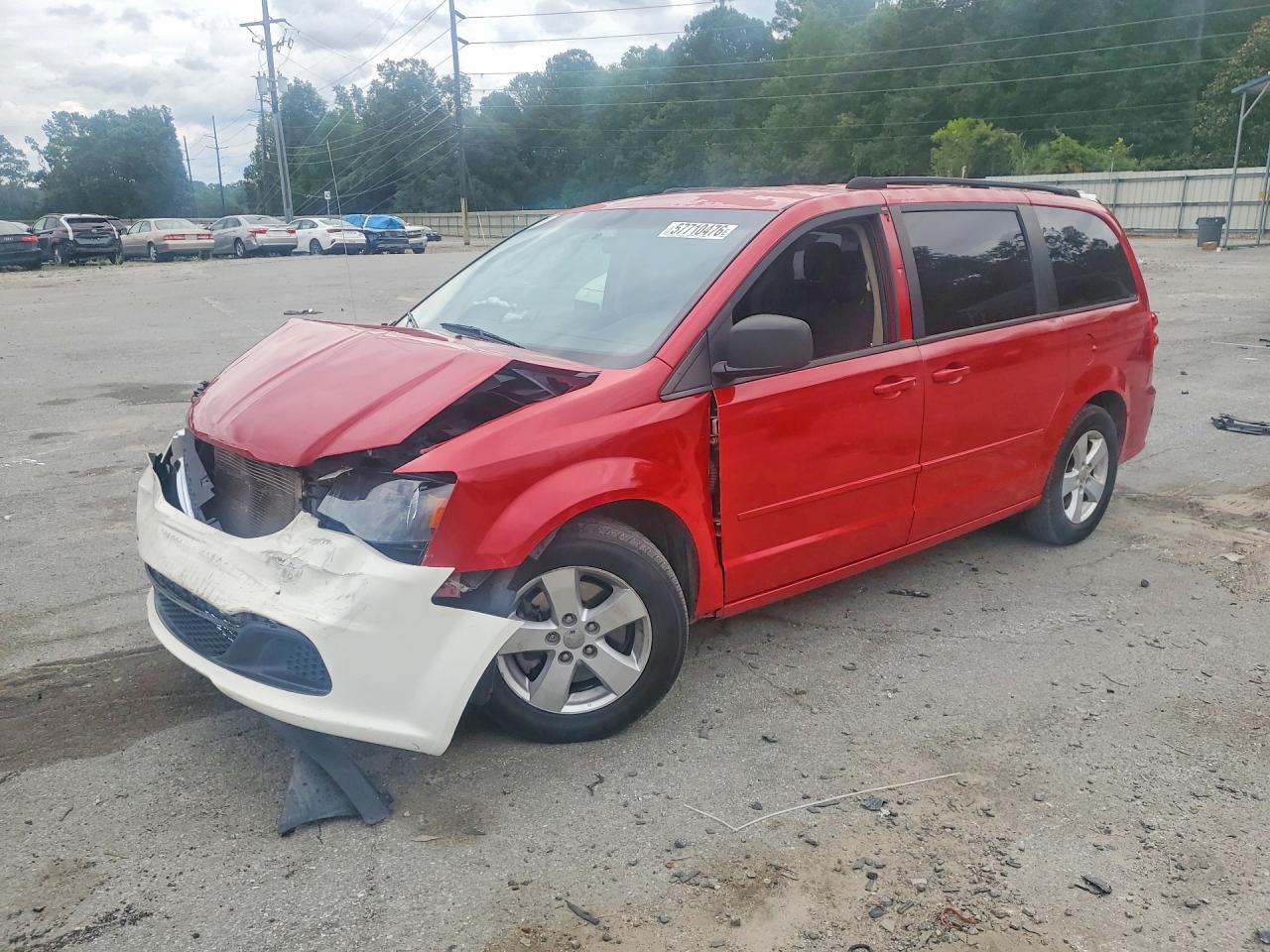 2013 Dodge Grand Caravan Se Red vin: 2C4RDGBG0DR572065