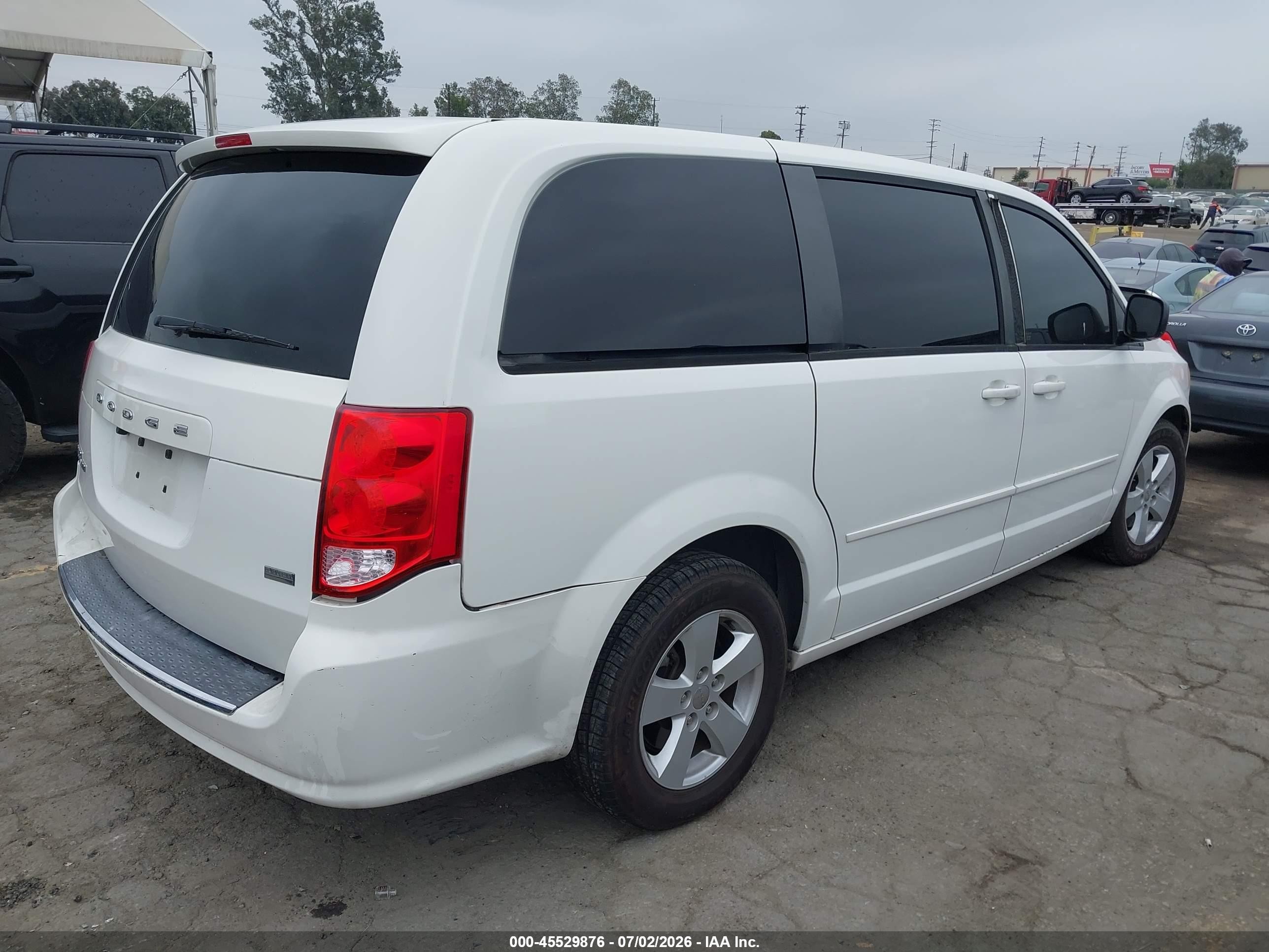 2013 Dodge Grand Caravan Se Белый vin: 2C4RDGBG0DR651400